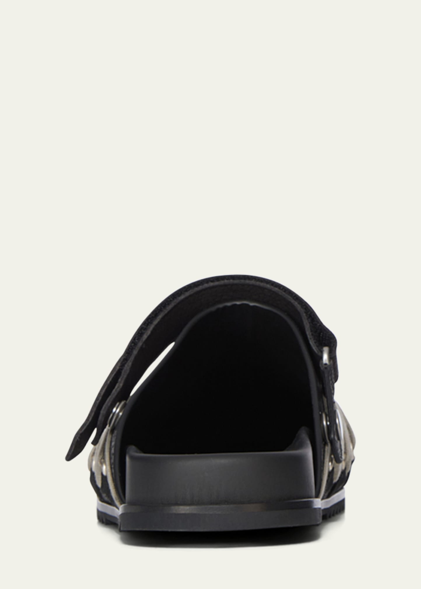 Men's Megalace Cracked Leather Mules - 4