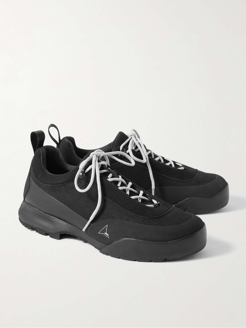 Cingino Rubber-Trimmed Microfibre Hiking Sneakers 4