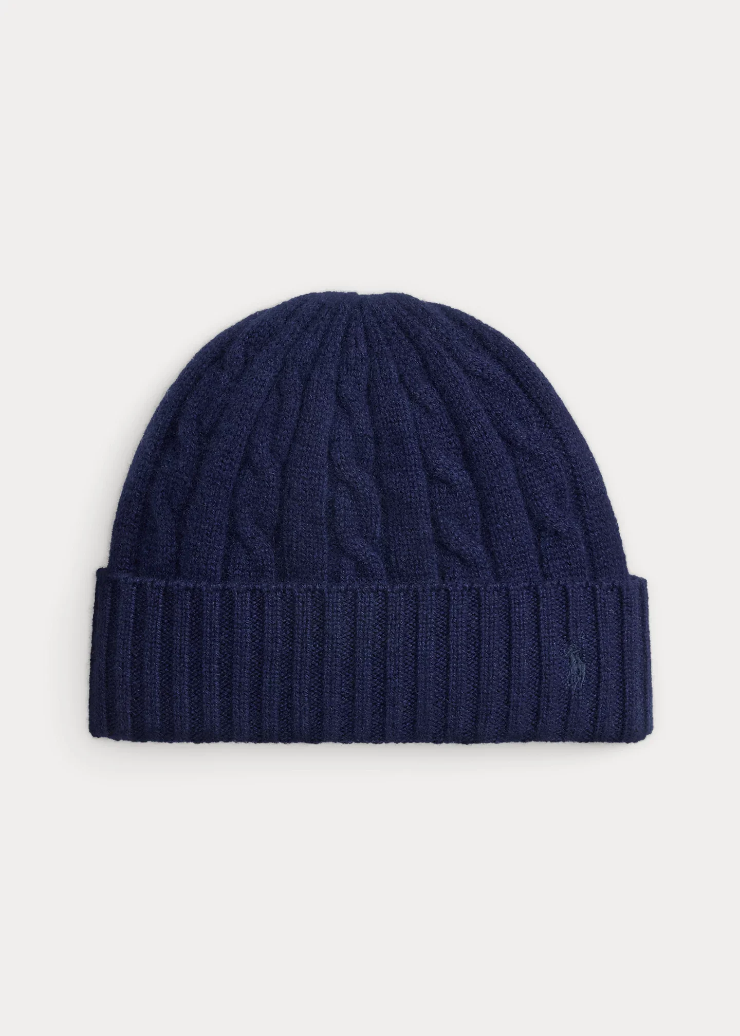 Cable-Knit Cashmere Beanie - 1