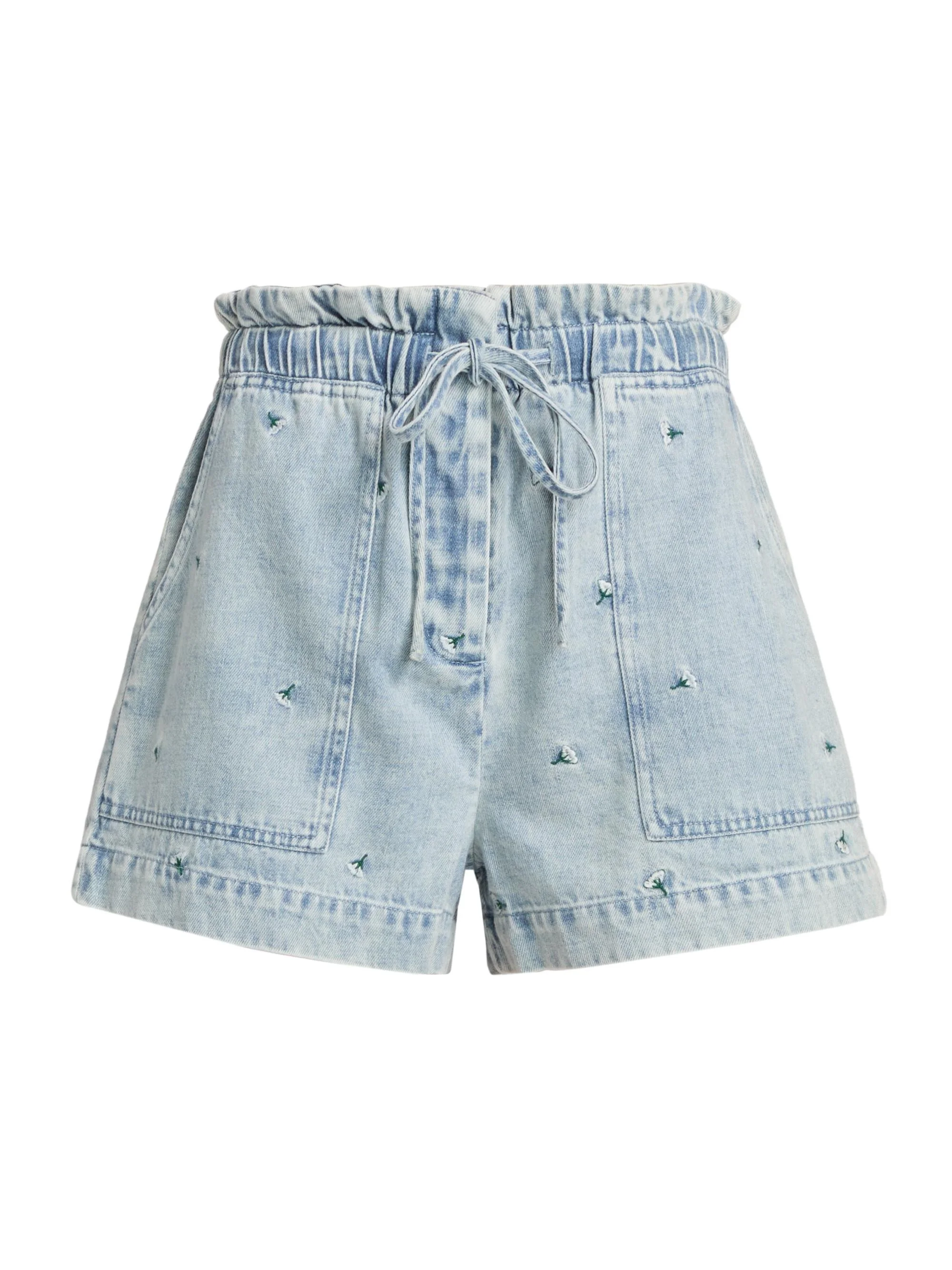 Women's Foster Embroidered Shorts - Ivory Carnations - 1