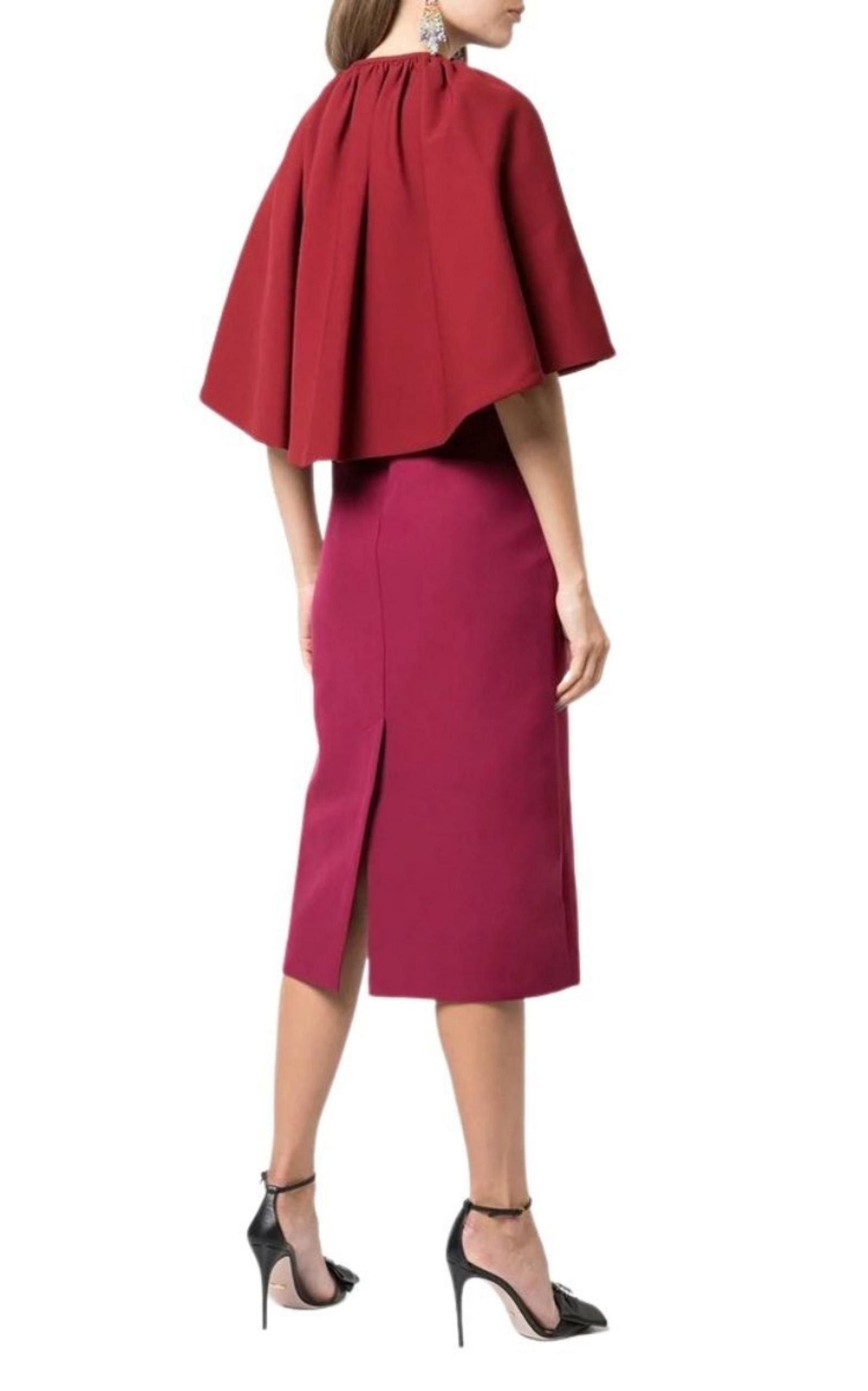 Layered Cape Dress - 4