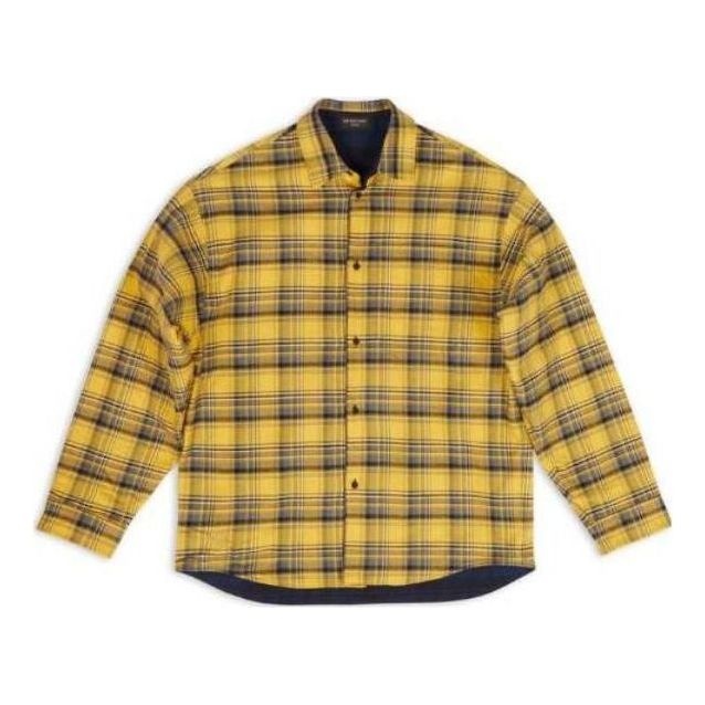 Balenciaga Reversible Oversized Check Overshirt 'Yellow Blue' 720105TNM277660 - 1