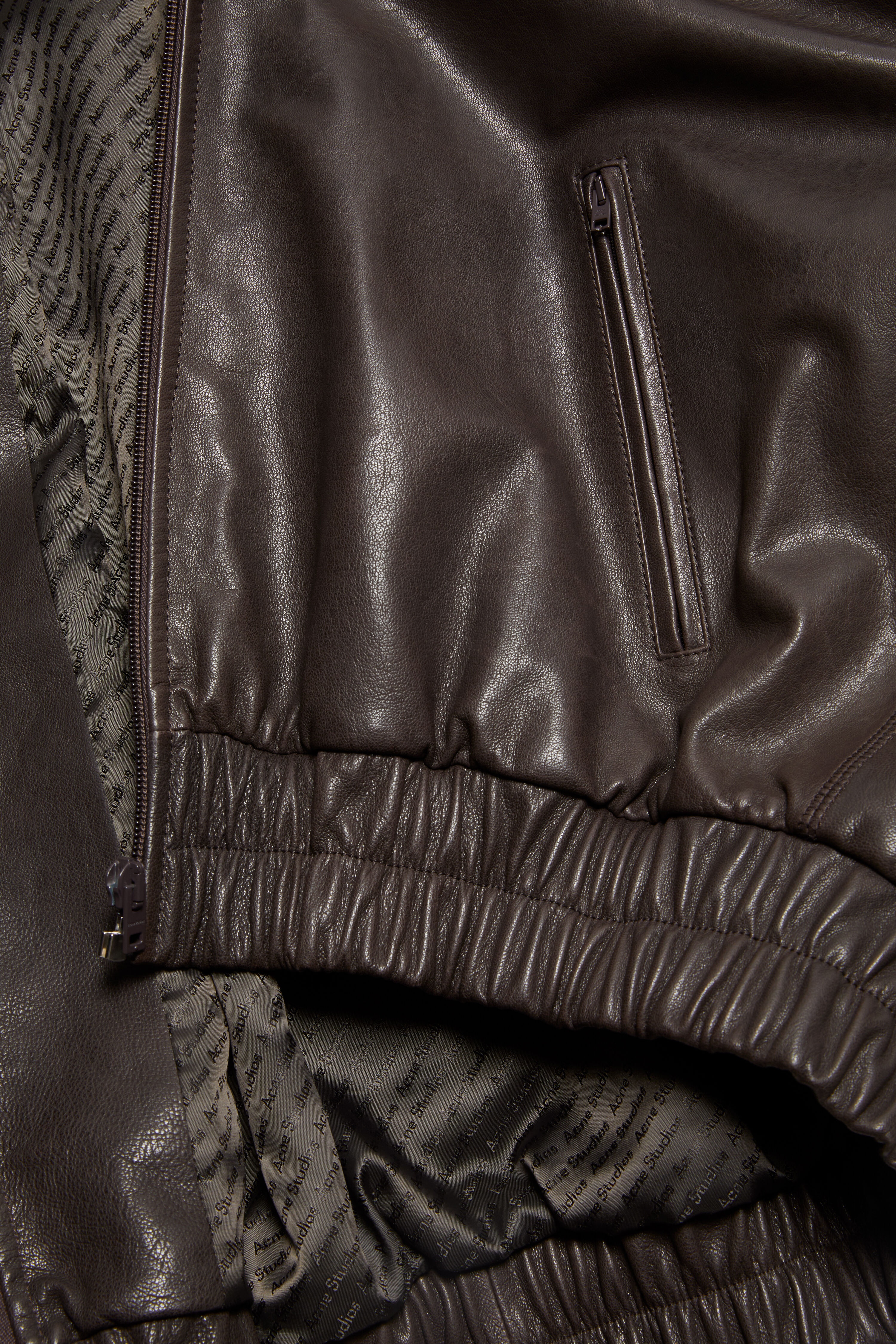 Leather jacket - Brown - 6