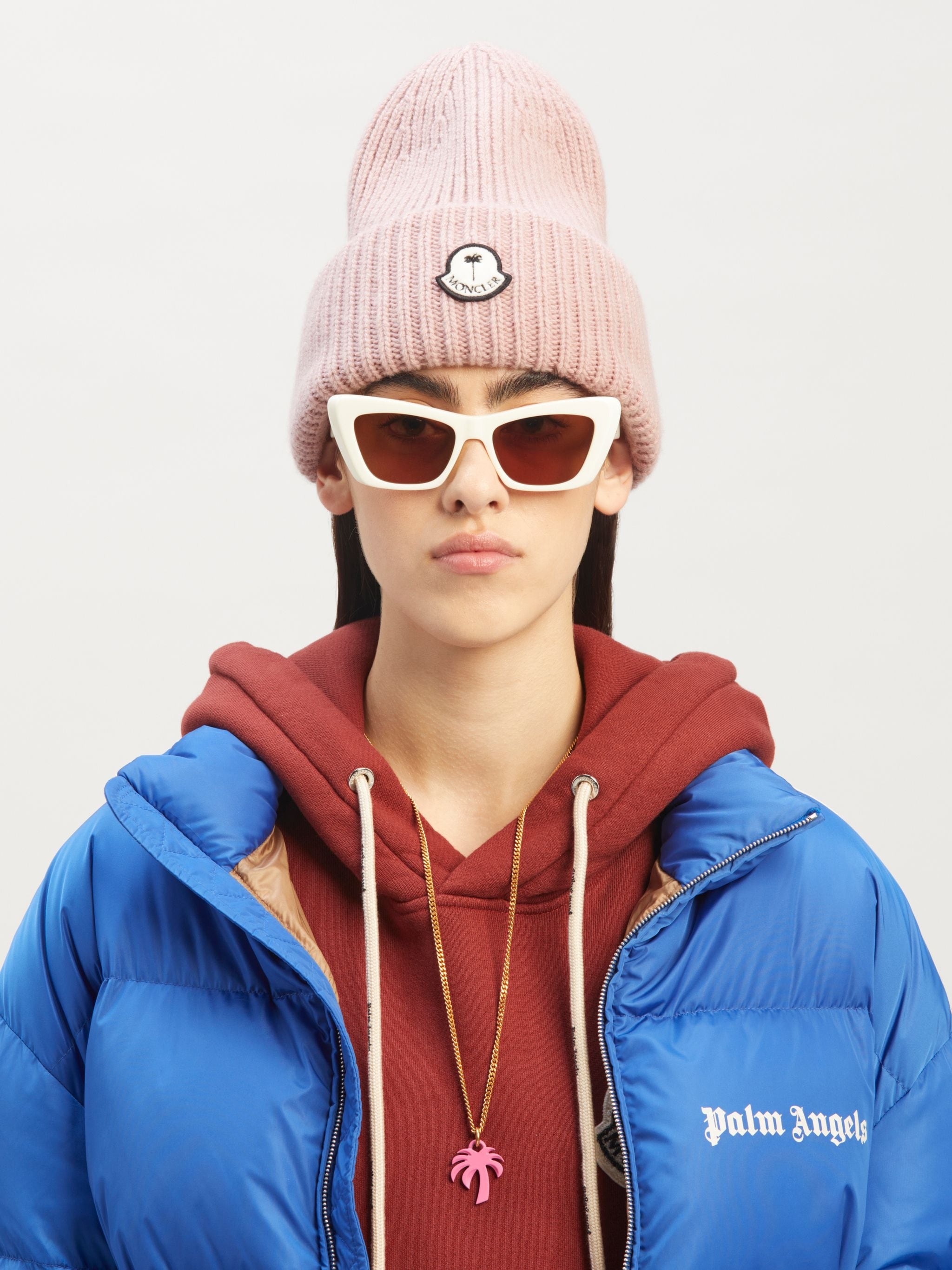 8 MONCLER PALM ANGELS TRICOT HAT - 3