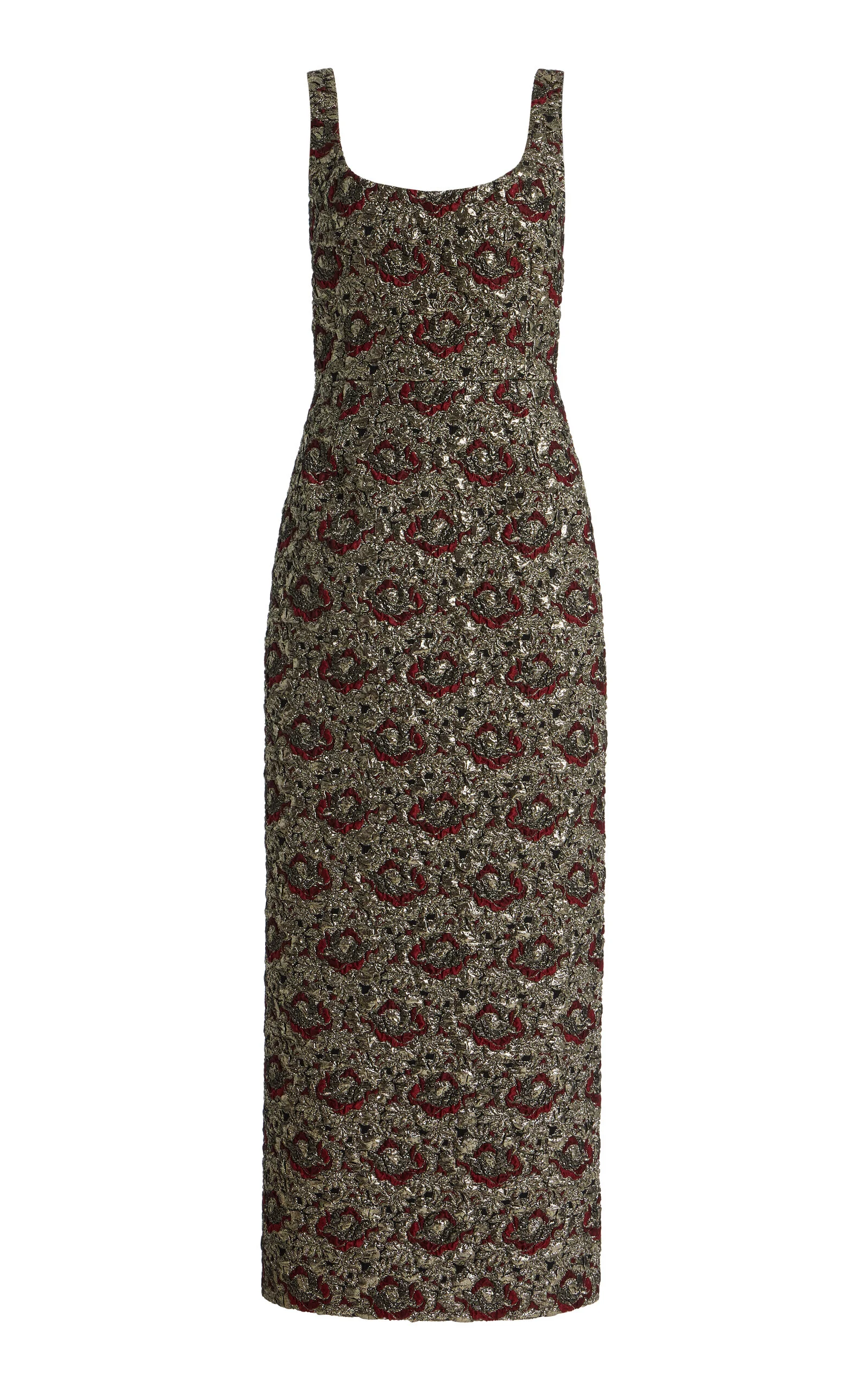 Ravenna Metallic Jacquard Midi Dress multi - 1