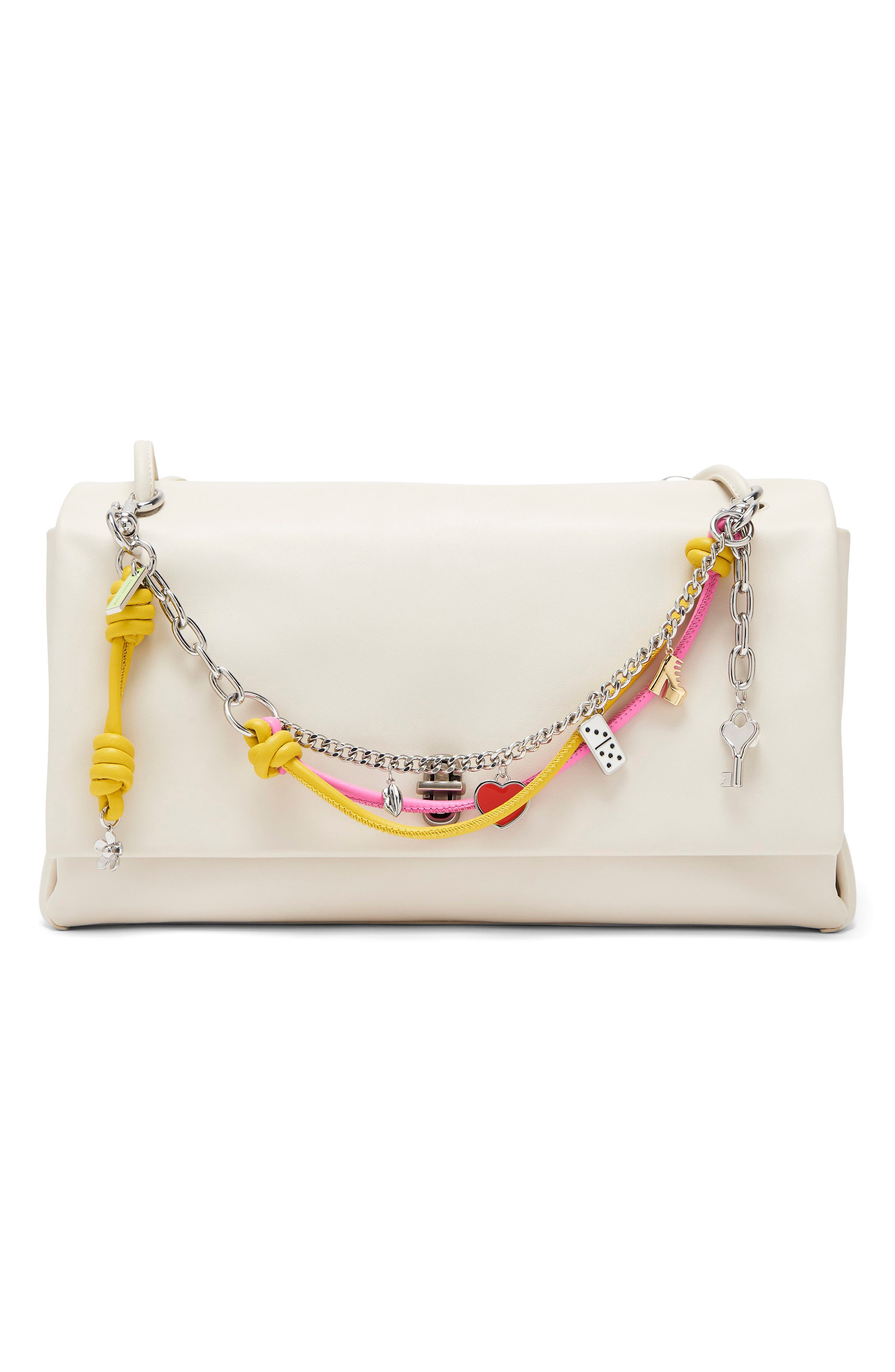 Marc Jacobs The Mini Icon Chain Bag Charm in Bow Pink Multi at Nordstrom - 2