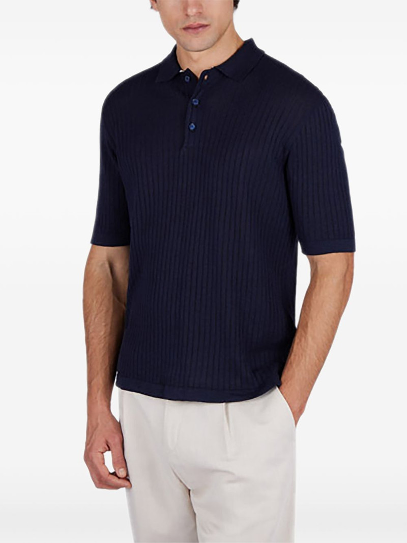 Paul & Shark ribbed polo shirt outlook