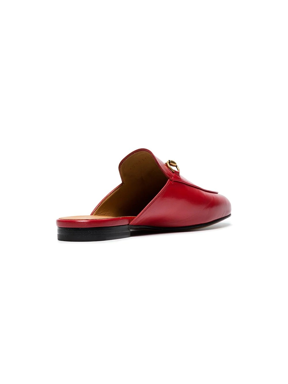 red Princetown leather mules  - 4