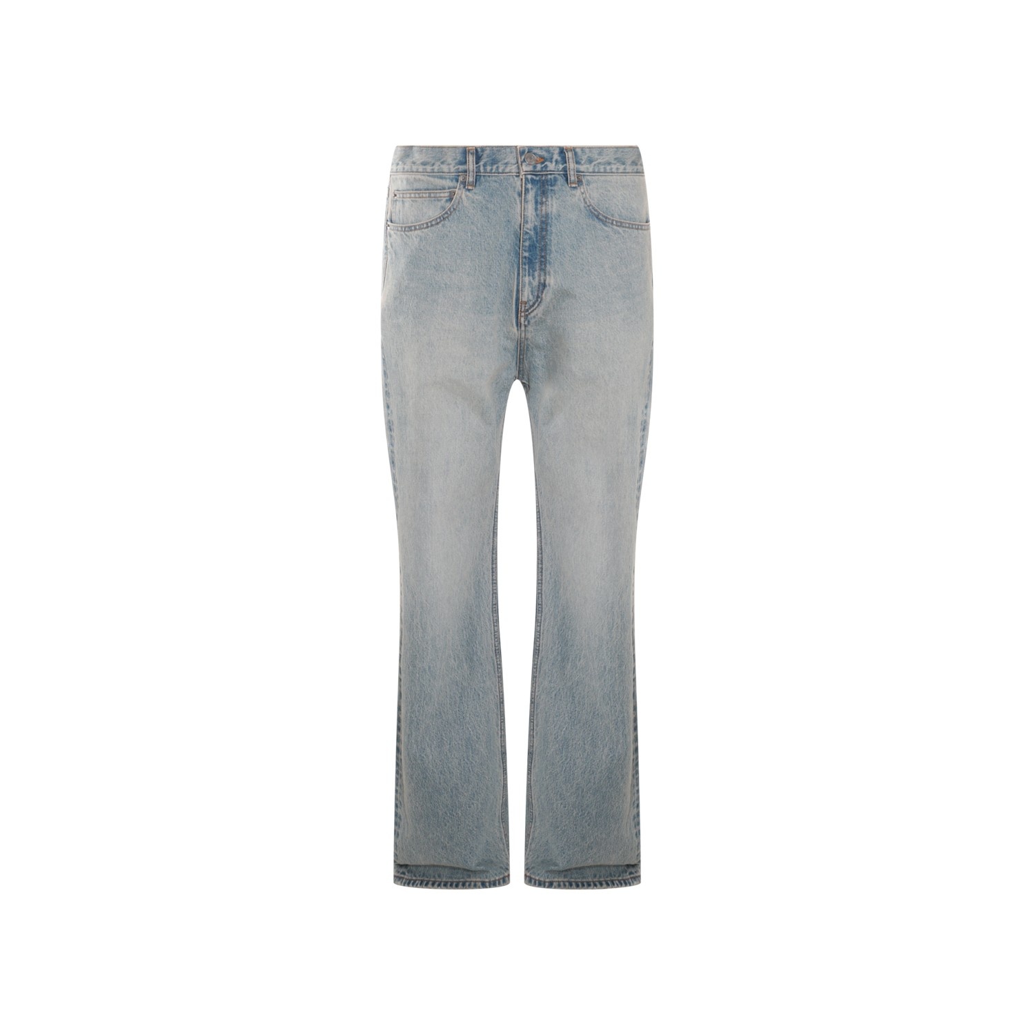 Balenciaga レギュラーフィットジーンズ ライトブルー SS25 BALENCIAGA LIGHT BLUE COTTON JEANS | palazzobelli | REVERSIBLE
