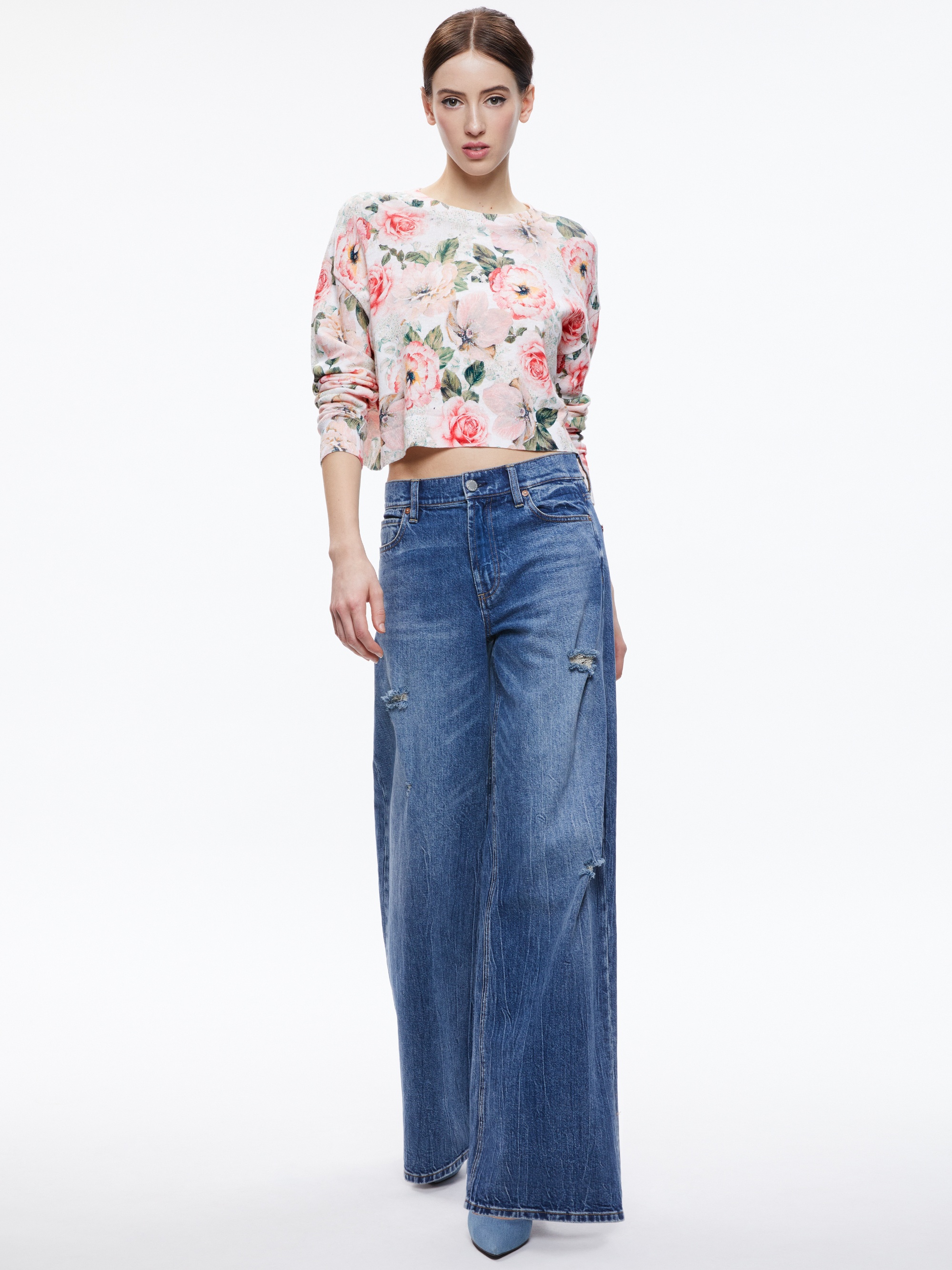 GLEESON PRINTED FLORAL PULLOVER - 6