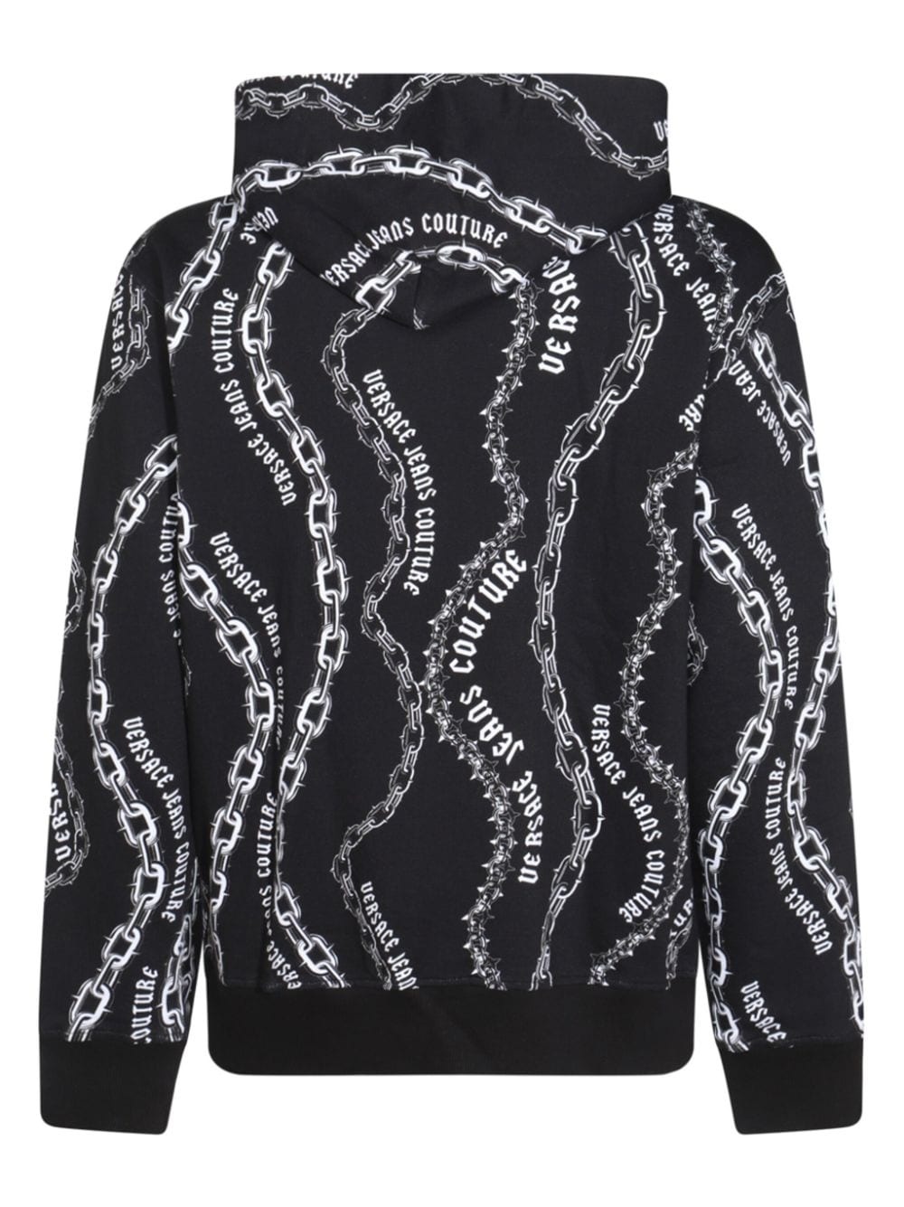 logo-print cotton hoodie - 2