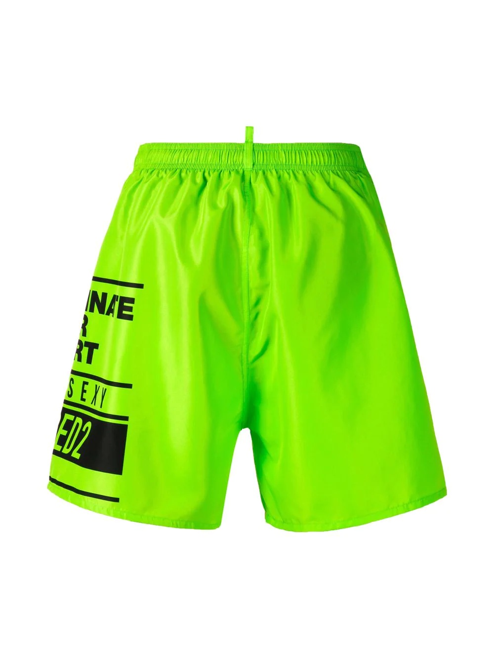 logo print drawstring shorts - 2