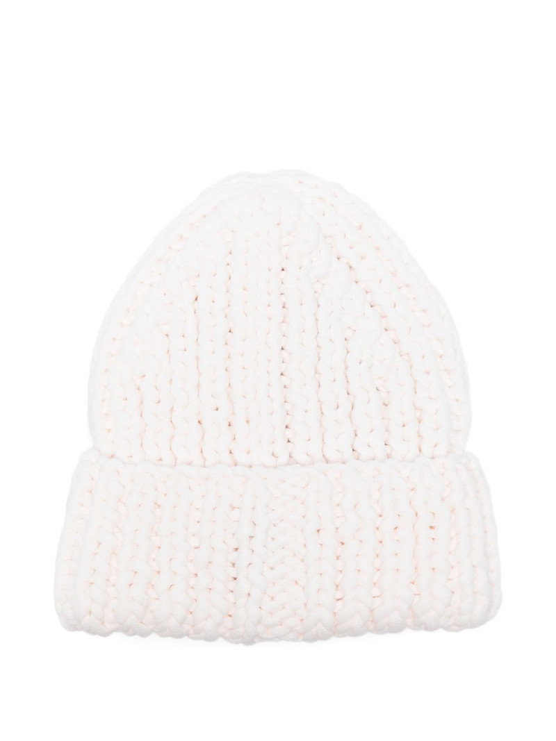 CHARLES JEFFREY LOVERBOY Chubby logo-patch beanie hat outlook