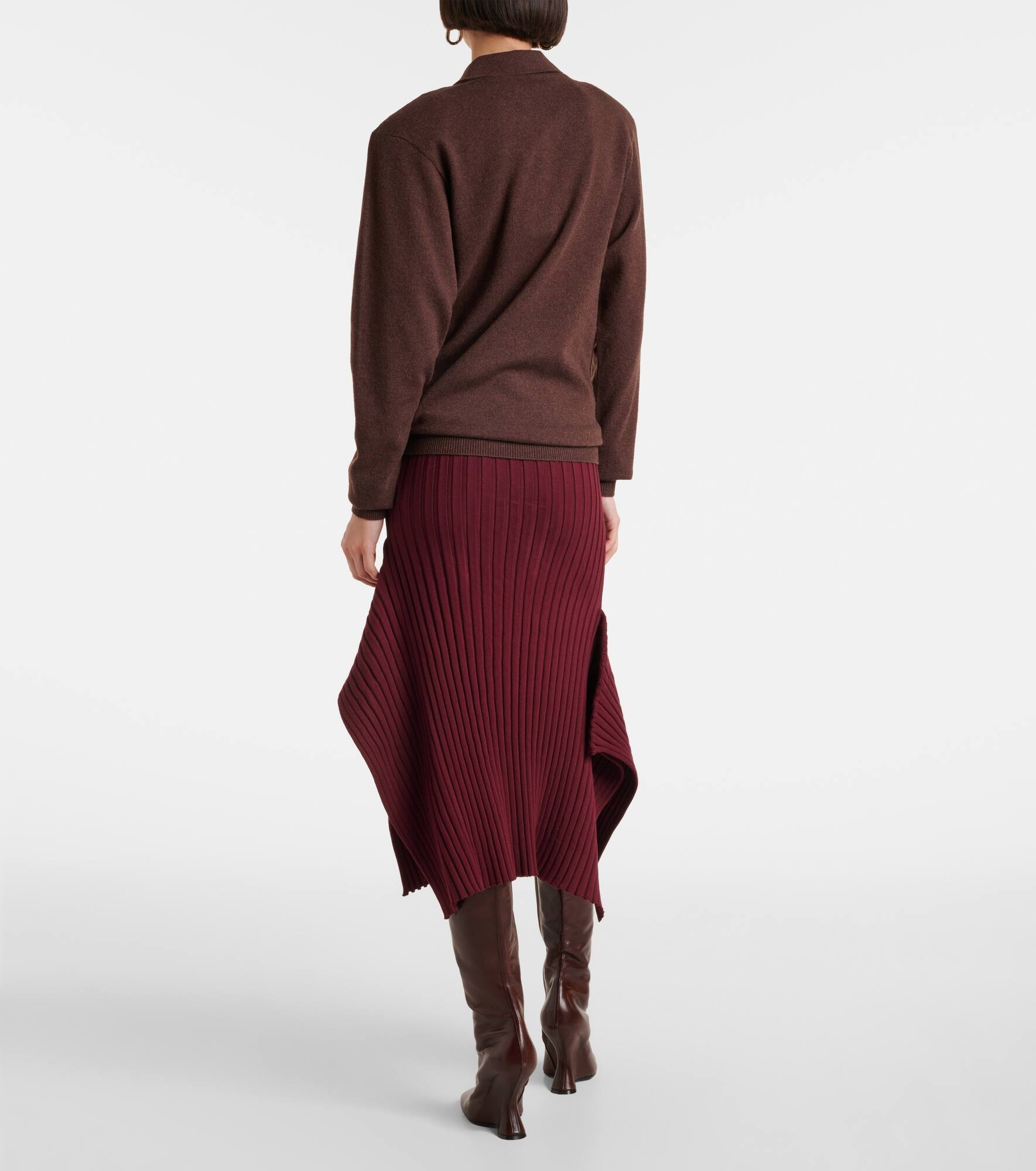 Cashmere and wool polo sweater - 3