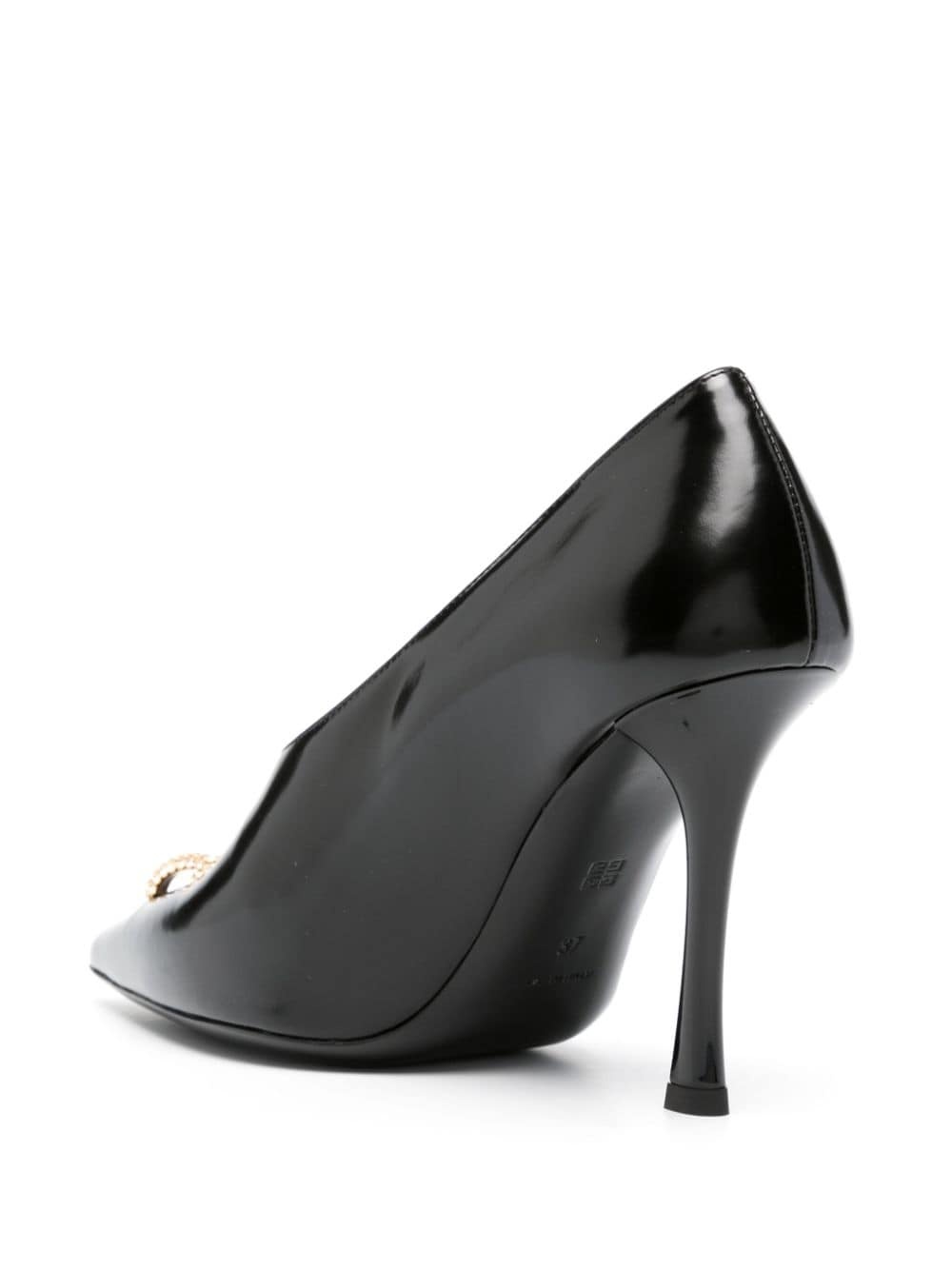 crystal-embellished pointed pumps - 3