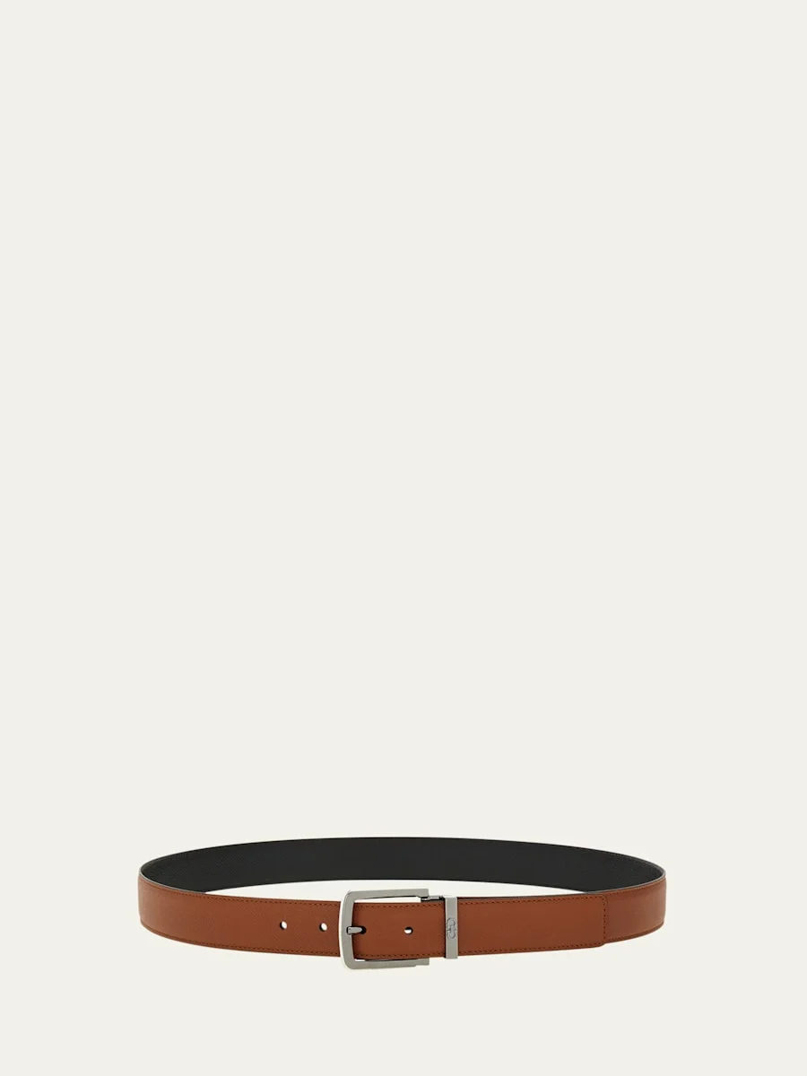 Men's Reversible Leather Belt - 1