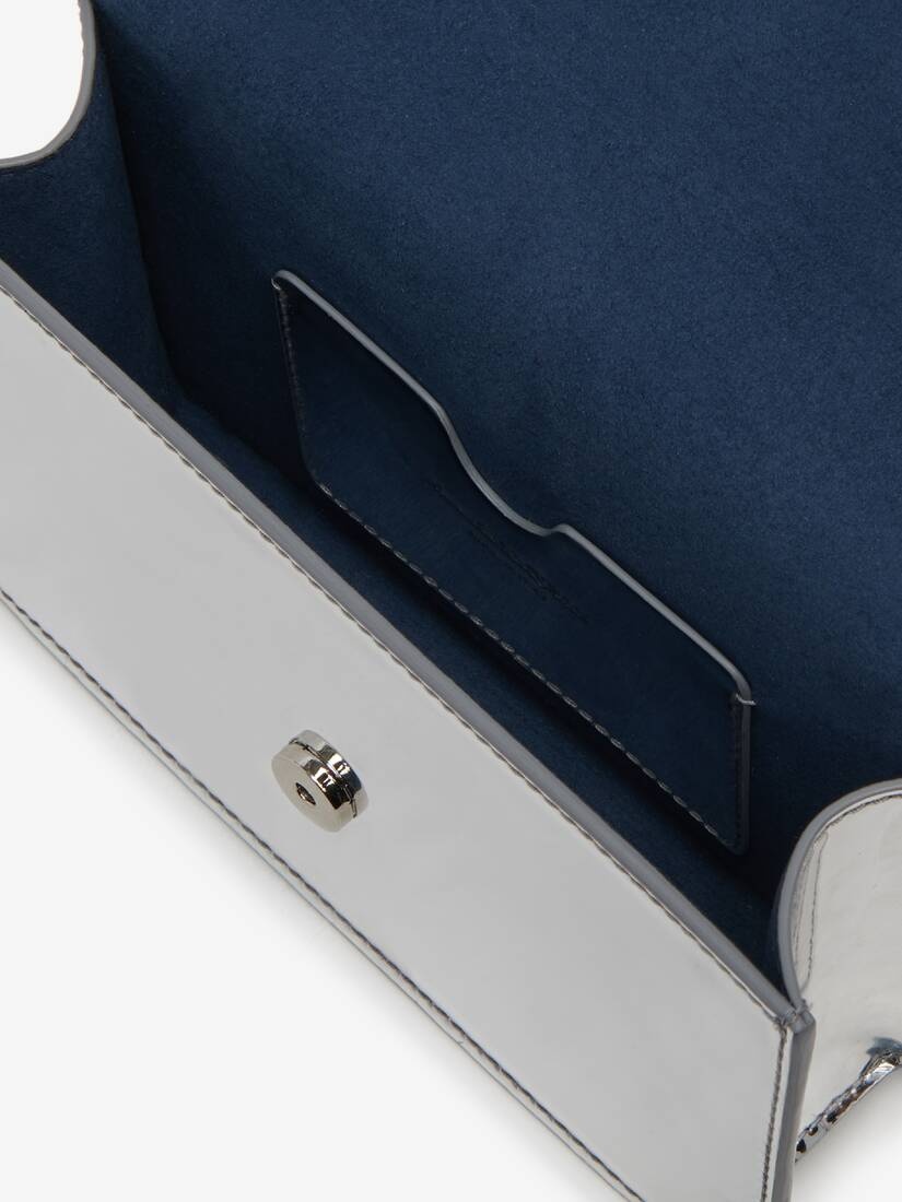 Women's Small Skull Bag in Silver - 4