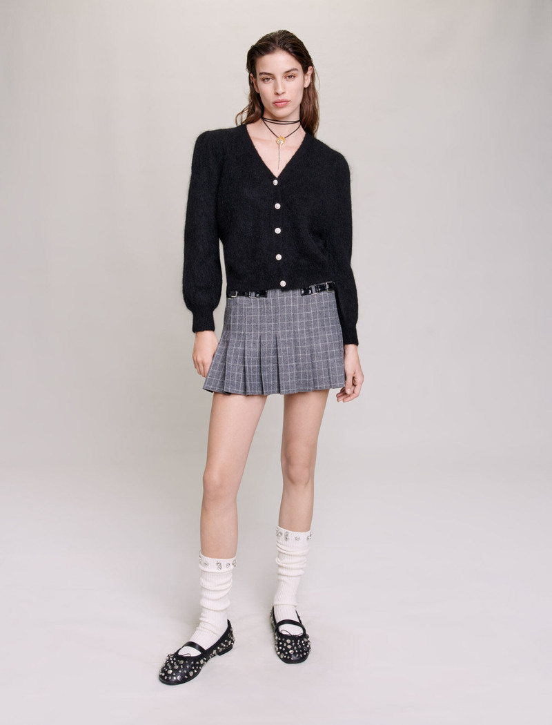 maje Wool and mohair cardigan outlook
