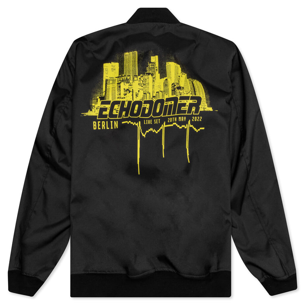 RAF SIMONS SCHOOL UNIFORM BOMBER ECHODOMER - BLACK - 2