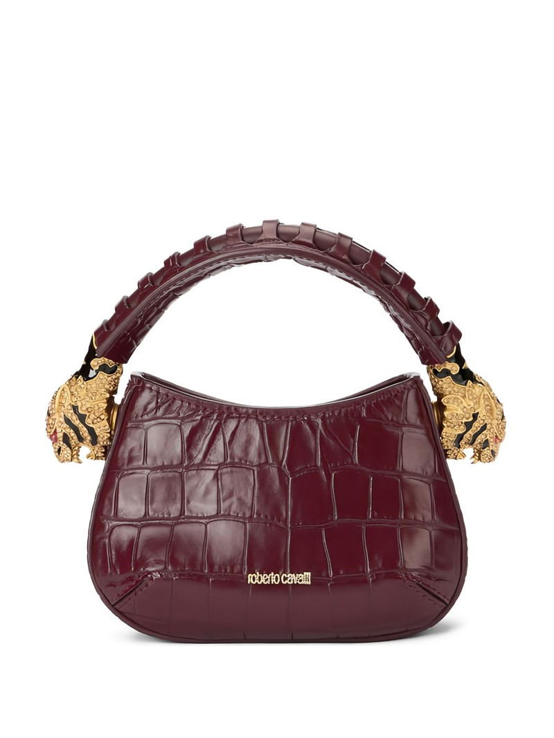 mini Roar tiger-head crocodile-effect shoulder bag 1