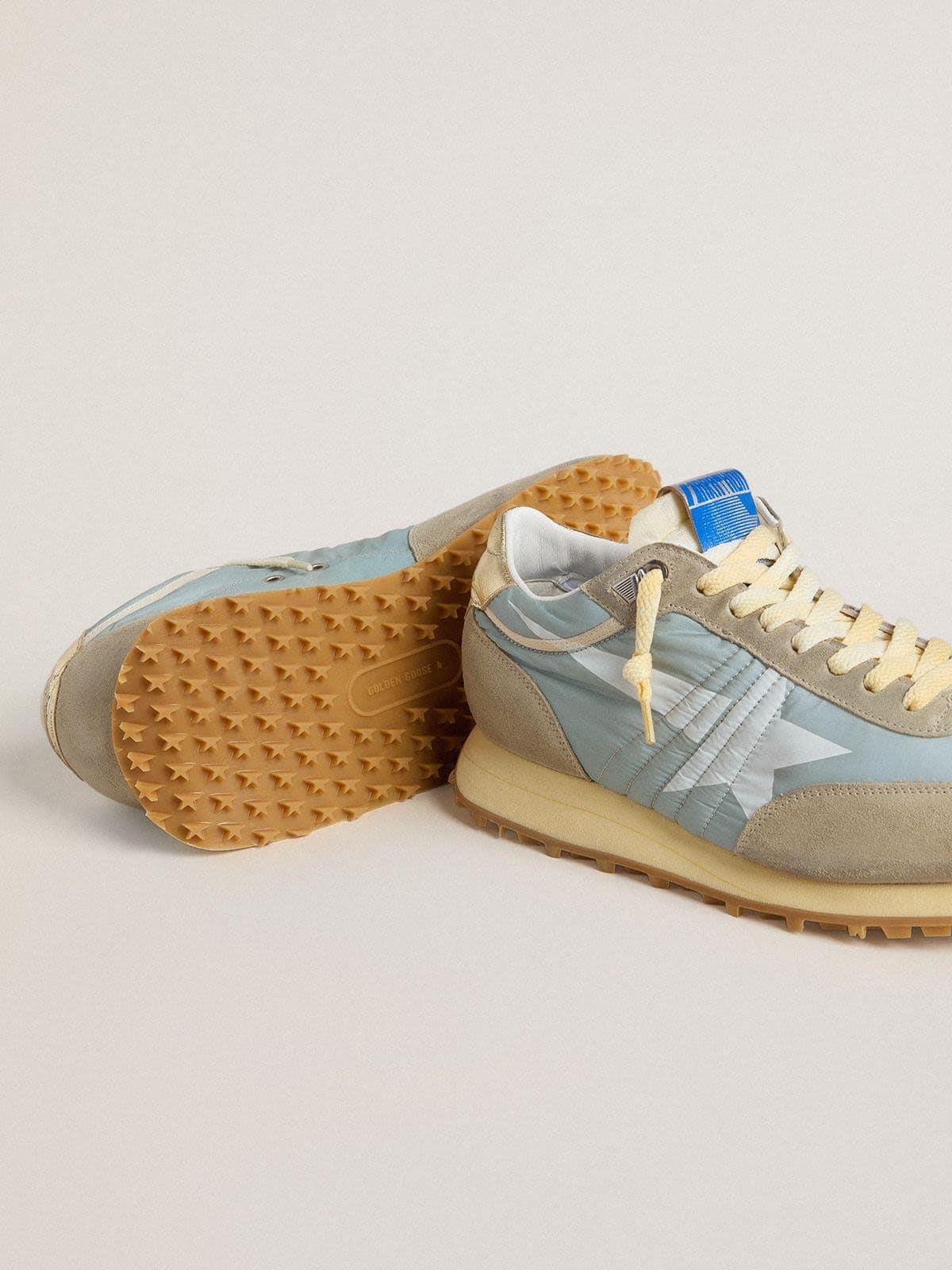 Women’s Marathon with light blue nylon upper and pastel blue star - 4