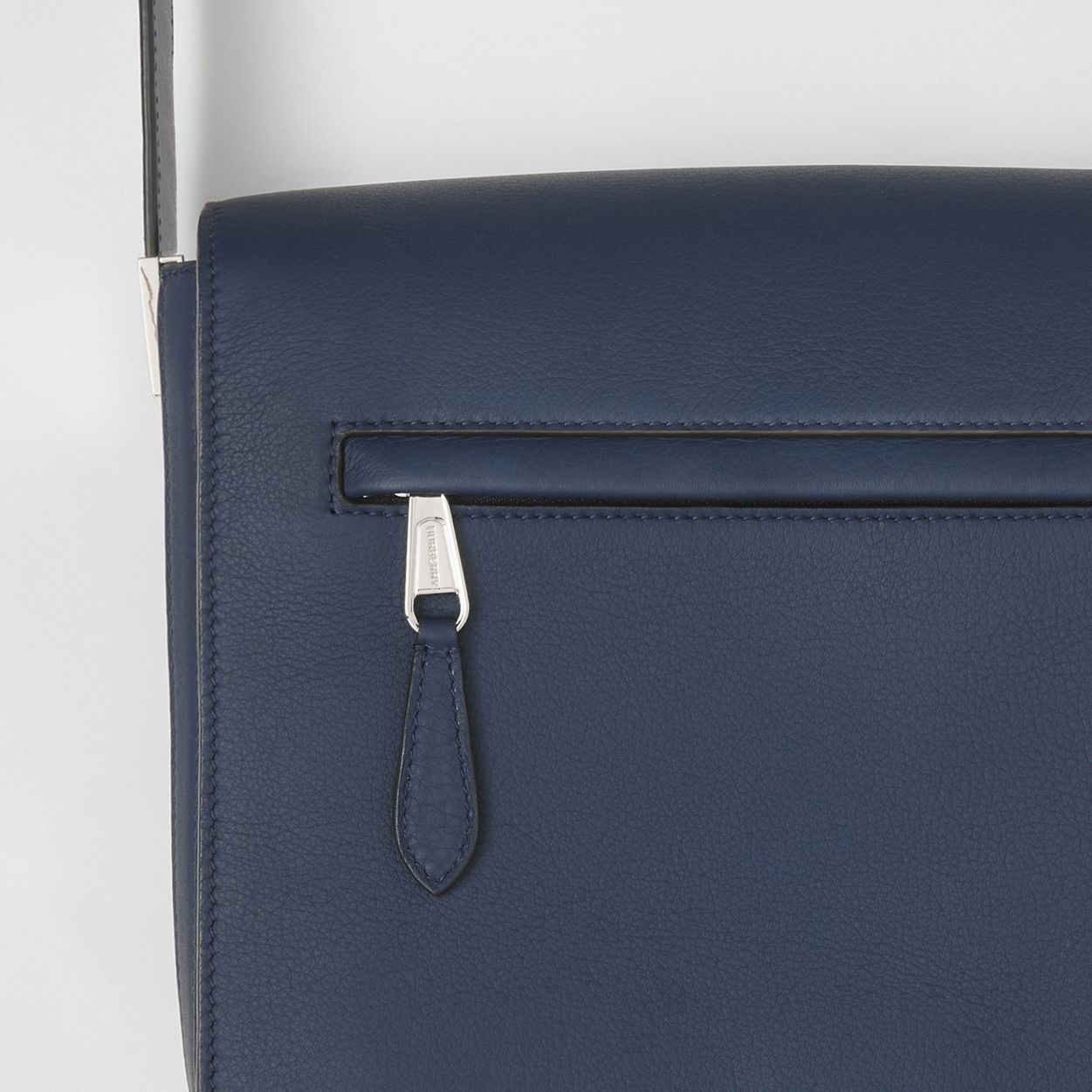 Small Grainy Leather Messenger Bag - 2