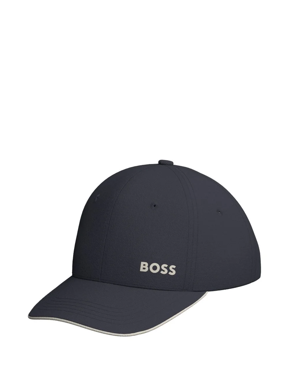 logo-print cotton hat - 1