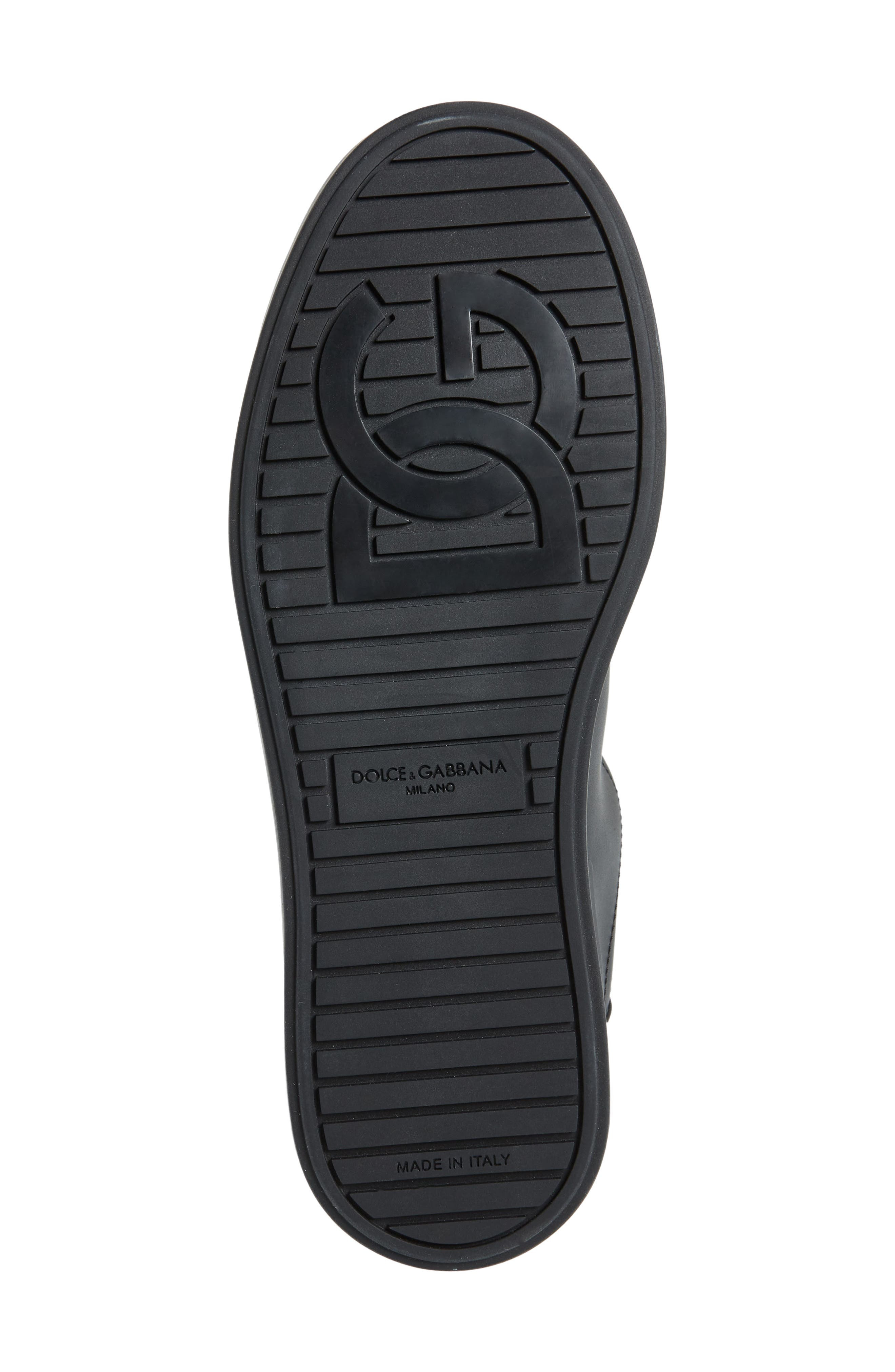Dolce&Gabbana Portofino Sneaker in Black/Black at Nordstrom - 6