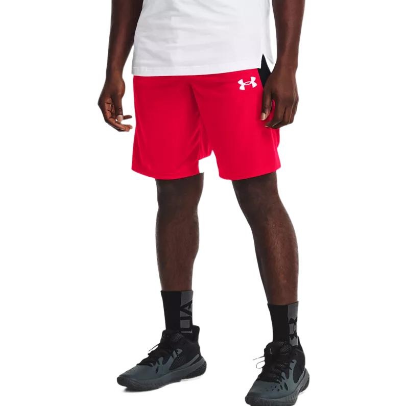 Under Armour Baseline 10 inch Shorts 'Red Black' 1370220-600 - 3