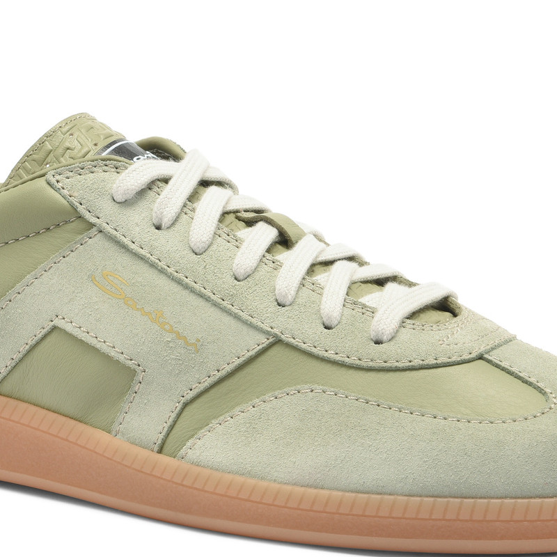 Men's light green leather and suede DBS Oly sneaker 5