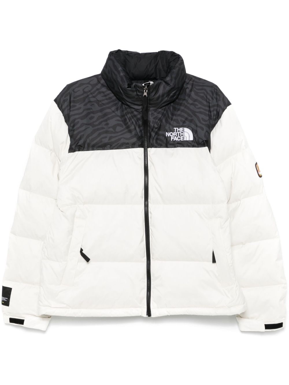 colourblock puffer jacket - 1