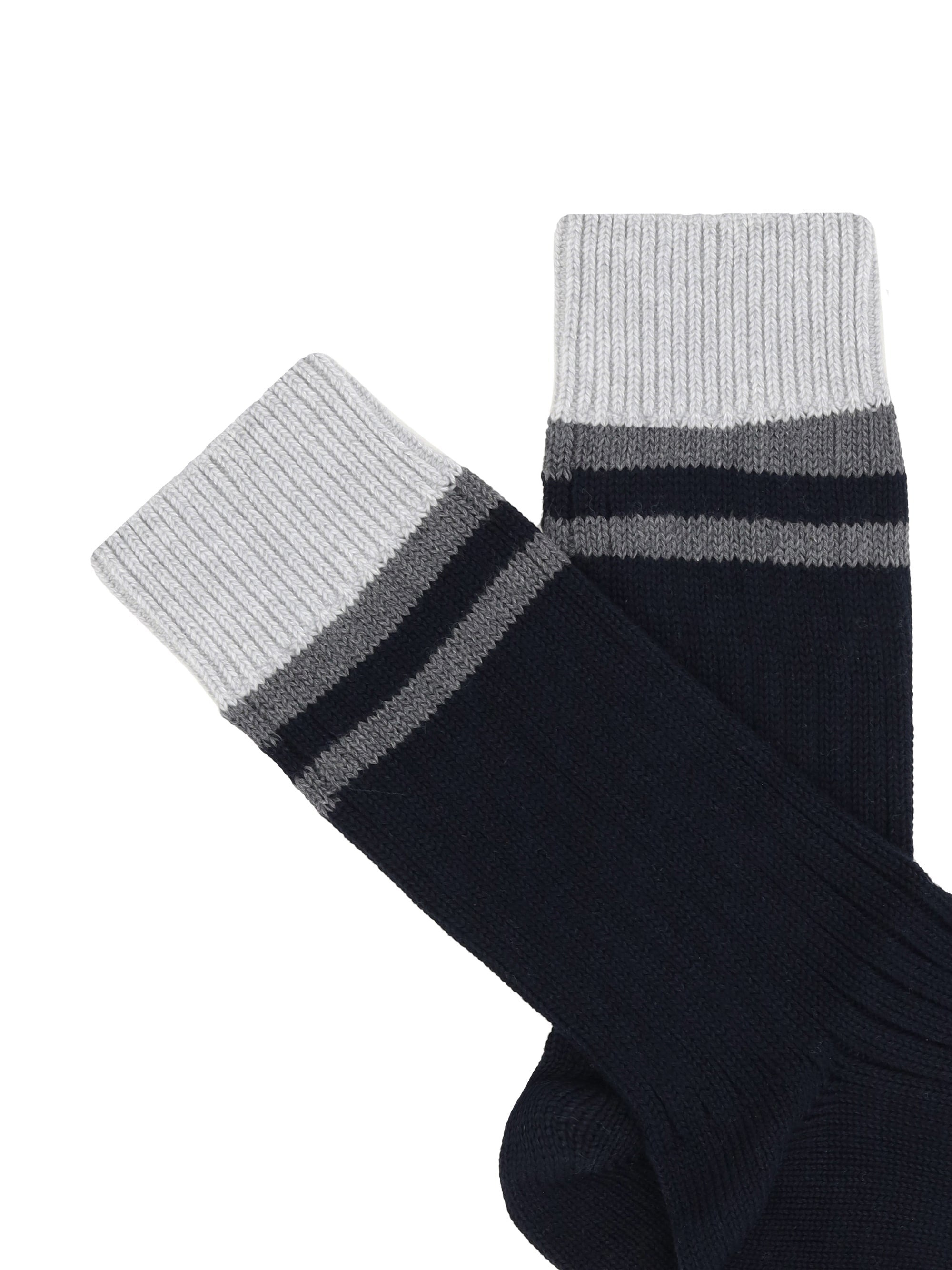 Brunello Cucinelli Men Cotton Socks - 3