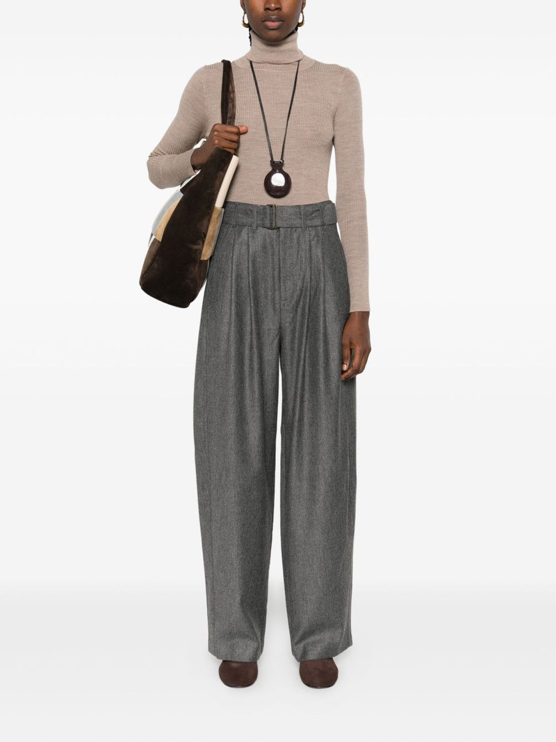 soeur pleated belted trousers outlook