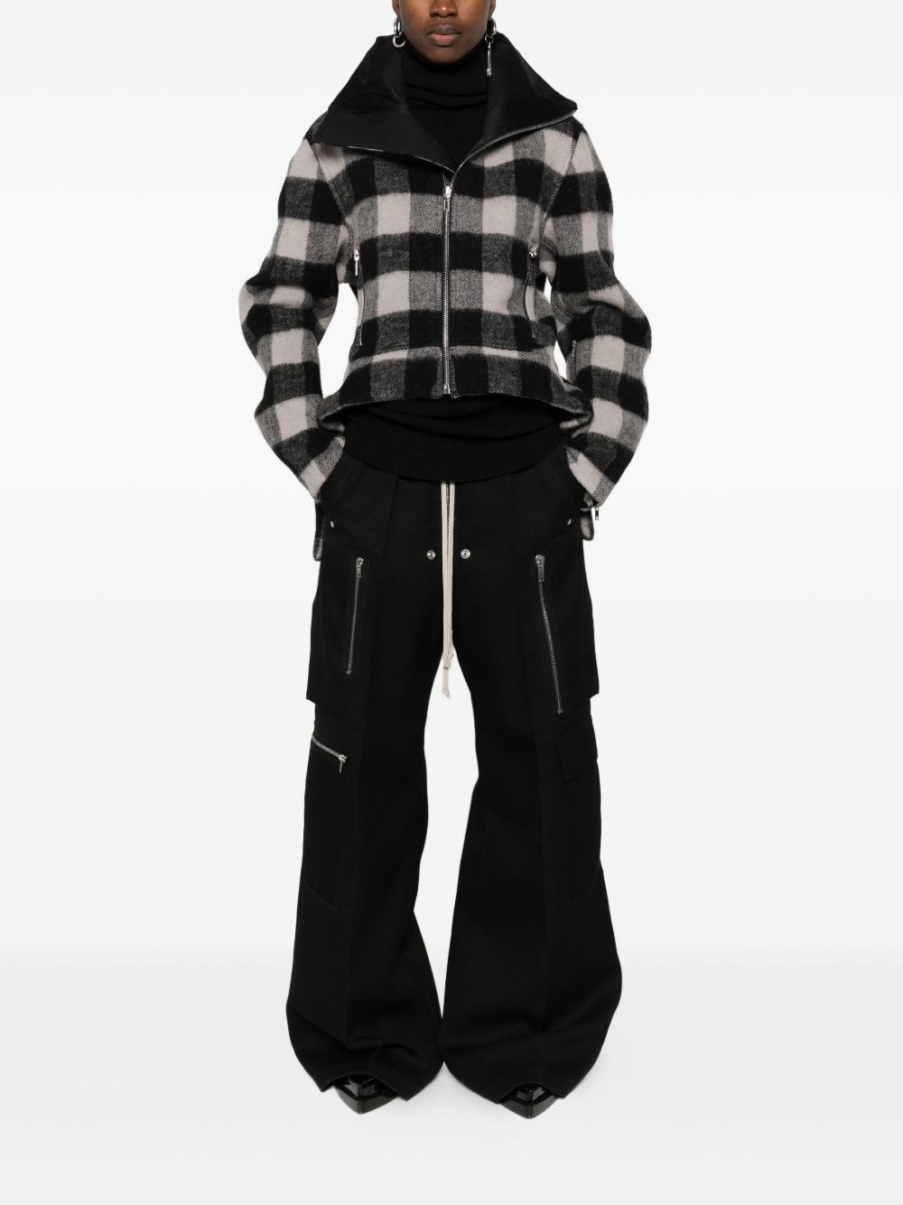 Wool cargo trousers - 5