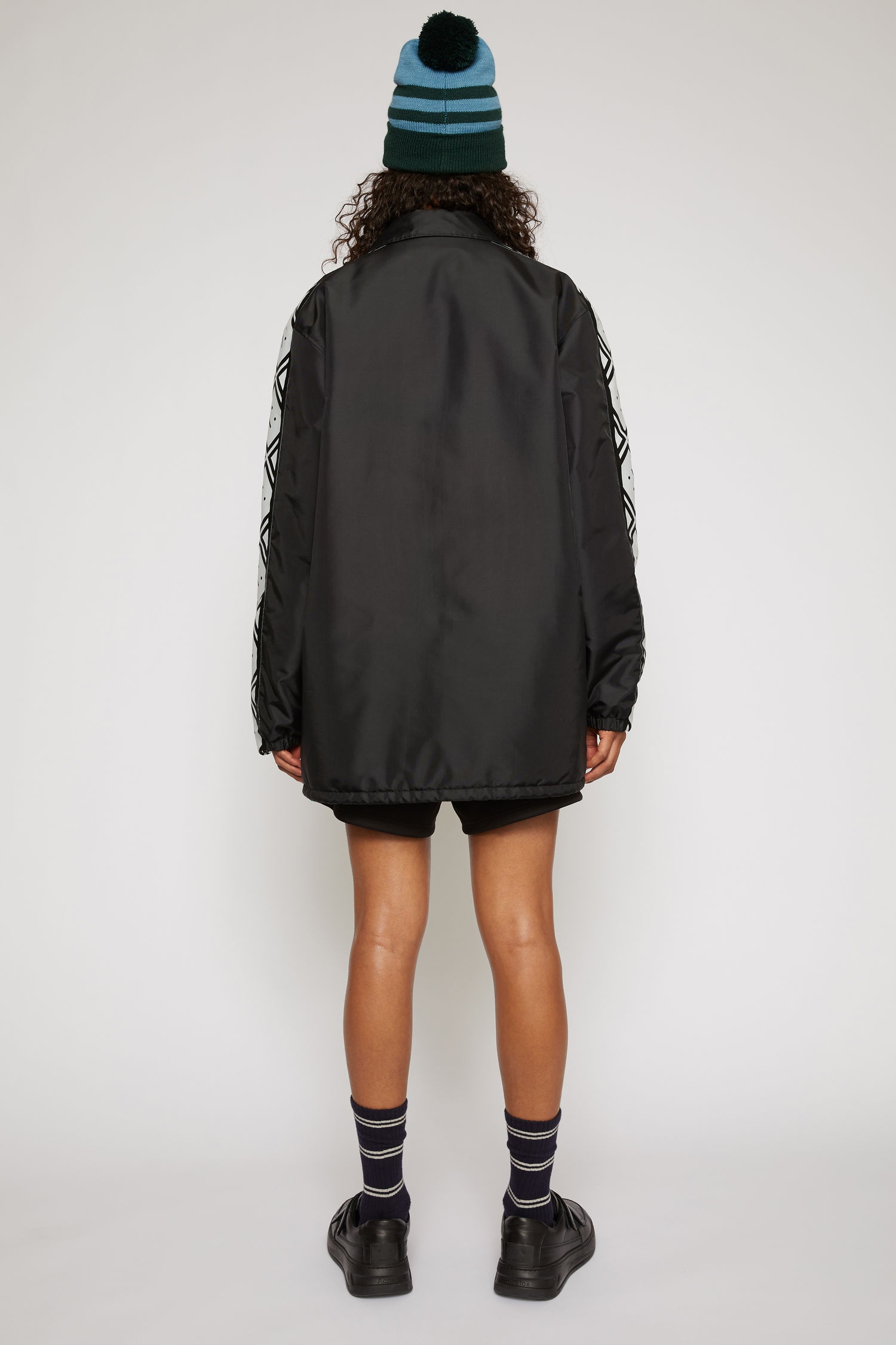 Face motif coach jacket black - 5