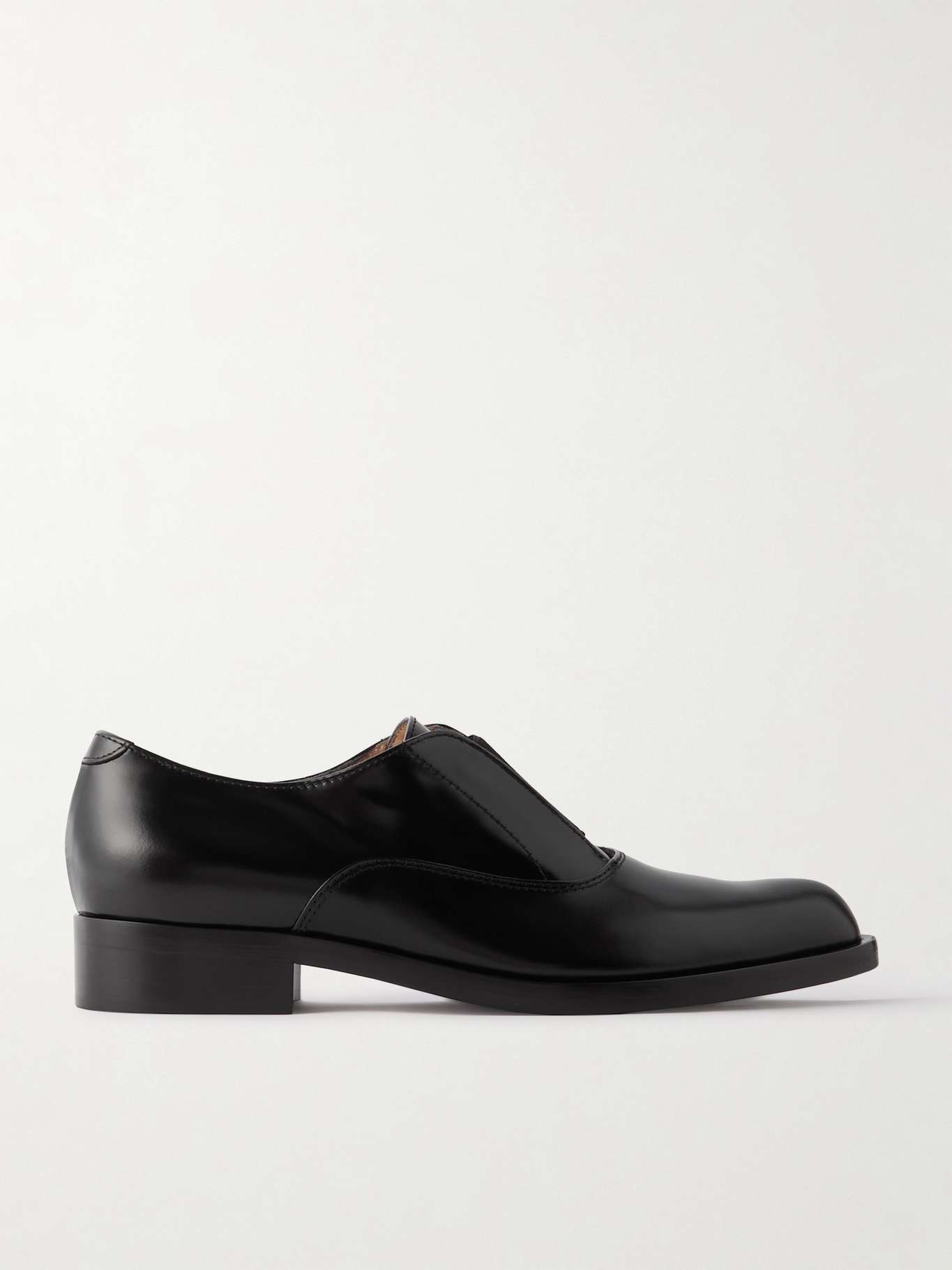 Dover glossed-leather loafers - 1