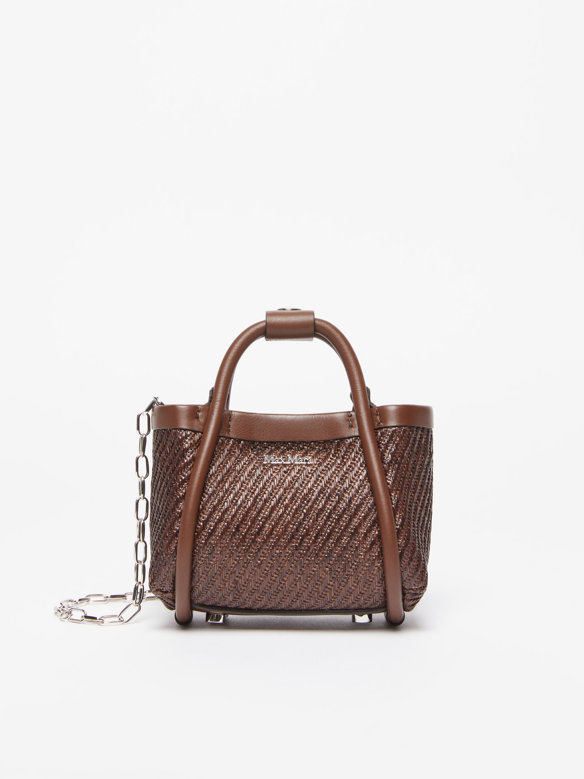 SUMMERMINI Raffia-effect fabric mini Marine bag - 1
