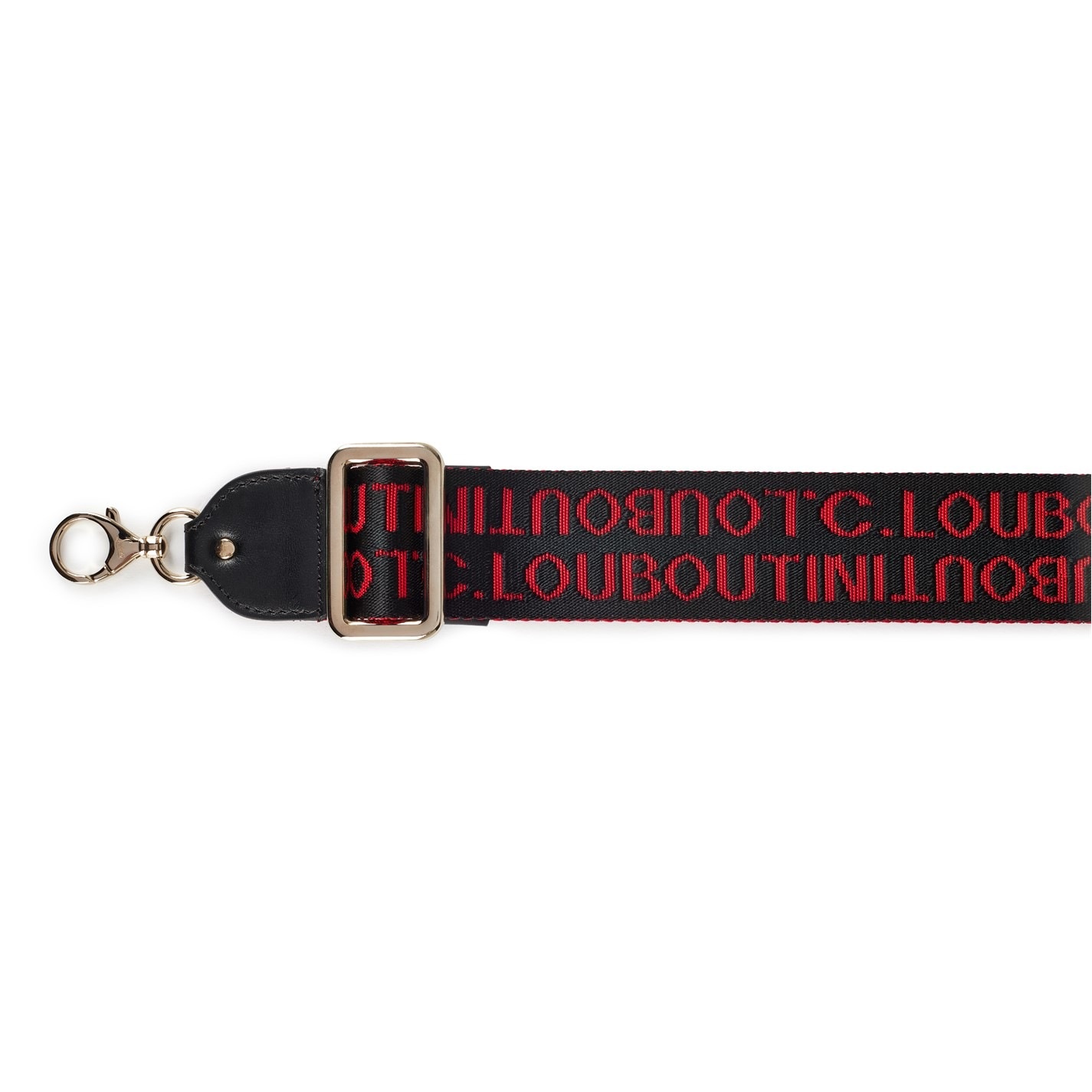 Christian Louboutin Logo Web Shoulder/Crossbody Strap