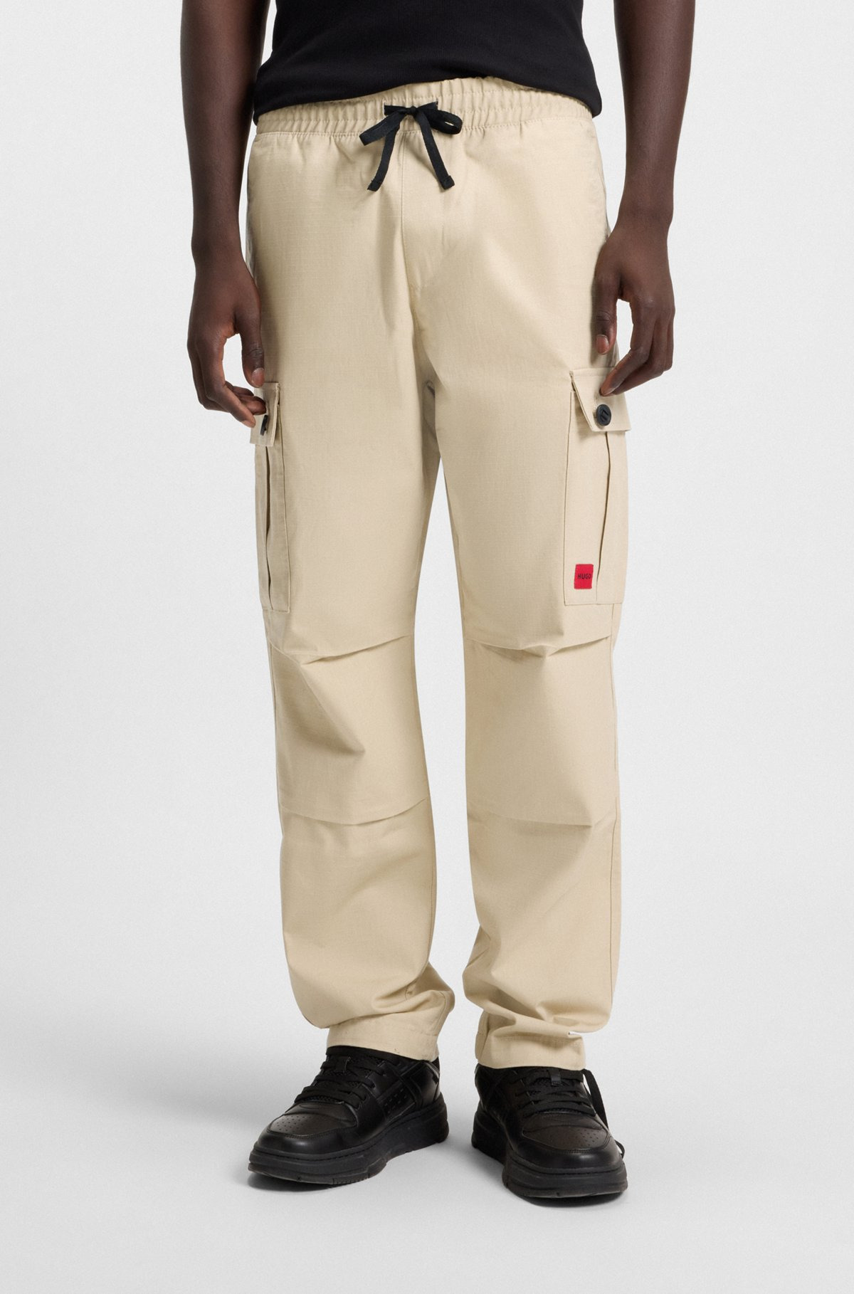 REGULAR-FIT CARGO TROUSERS IN RIPSTOP COTTON - 2
