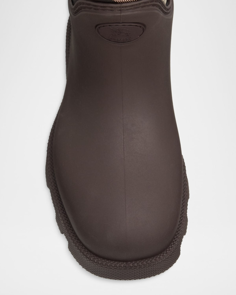 Rubber Marsh Stamp Check Rain Boots 6