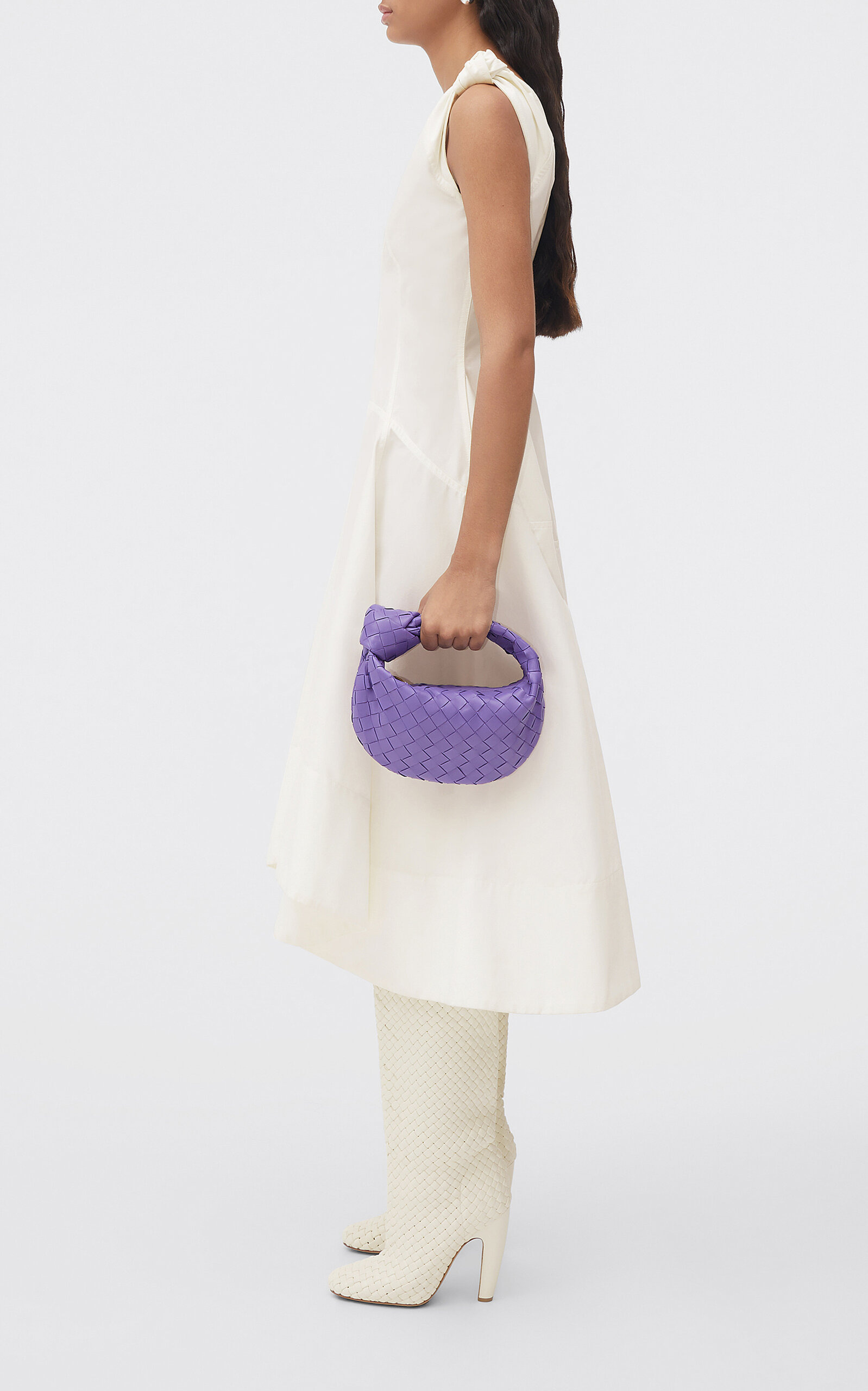 The Mini Jodie Leather Bag purple - 2