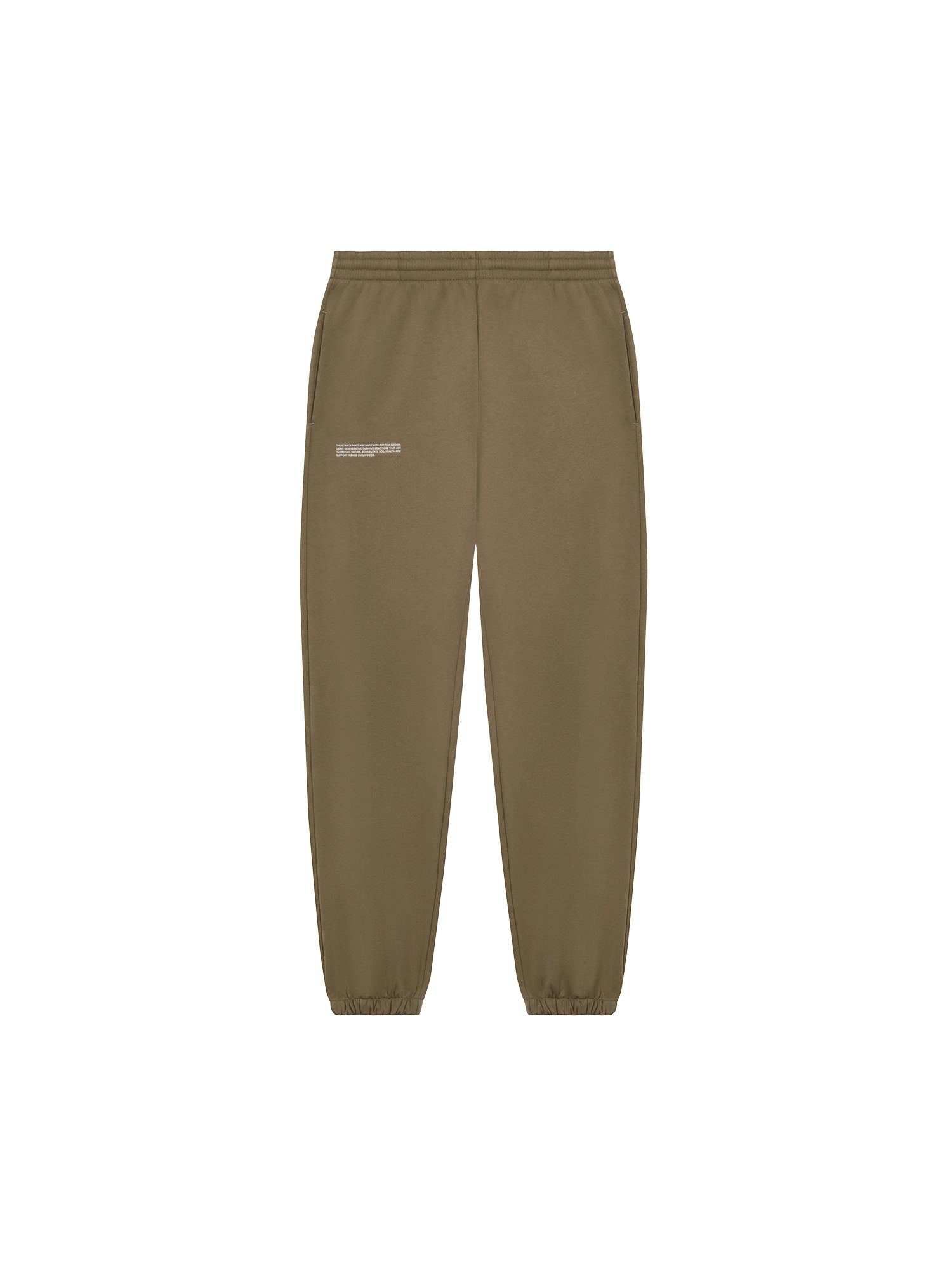 Mens In Conversion Cotton Track Pants - Carbon Brown - 1