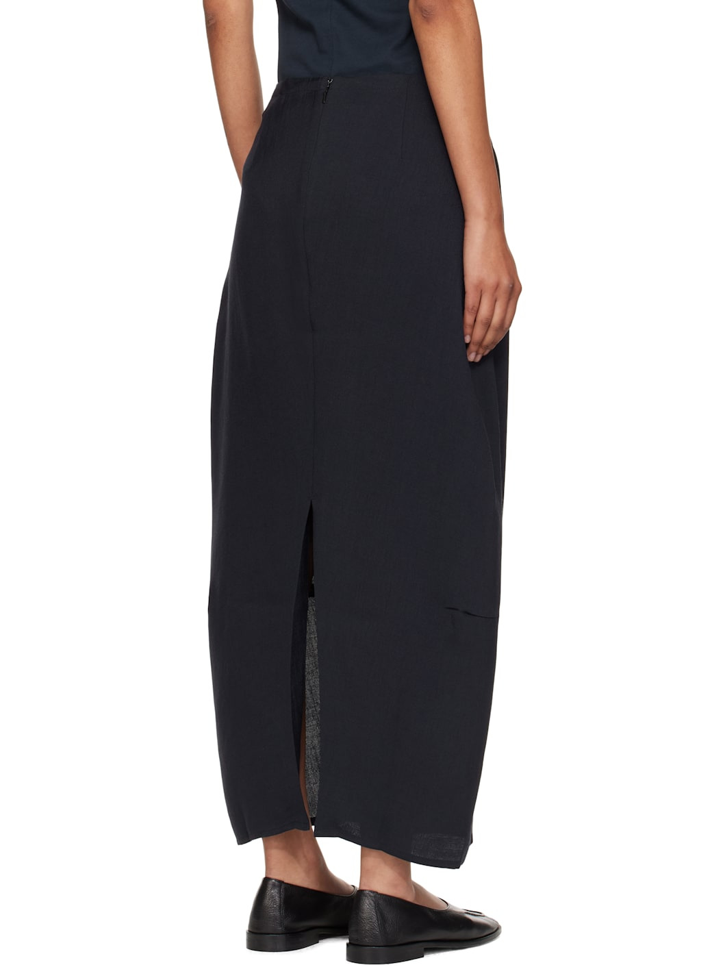 Navy Beni Midi Skirt - 3
