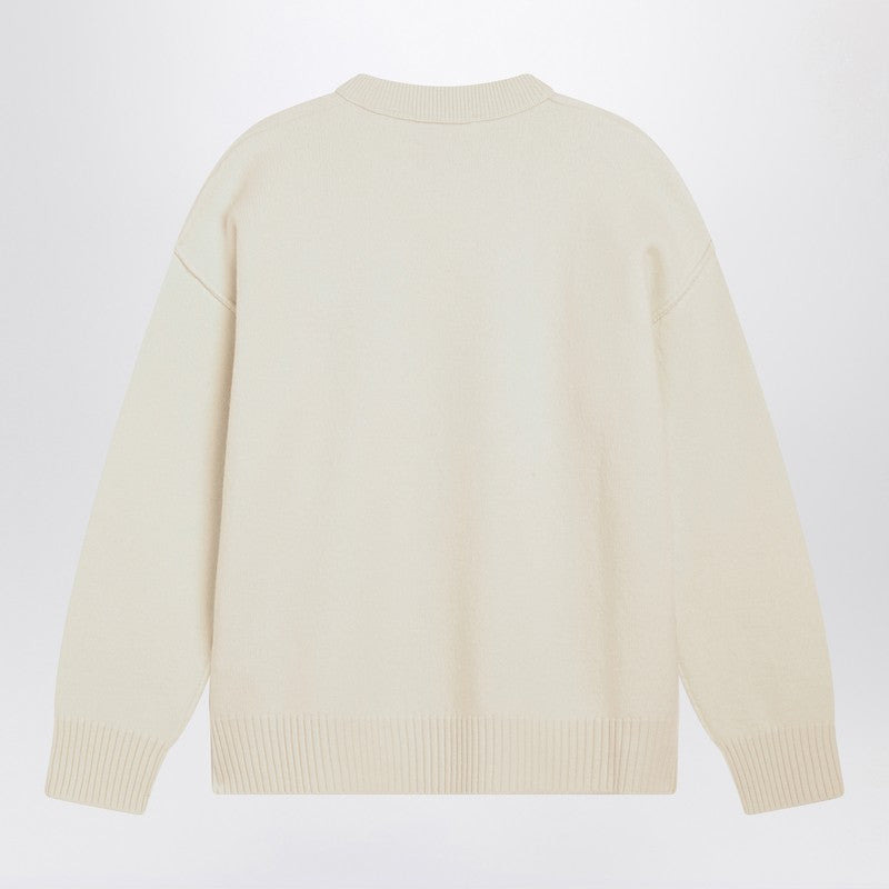 Ami Paris White Ami De Coeur sweater - 2