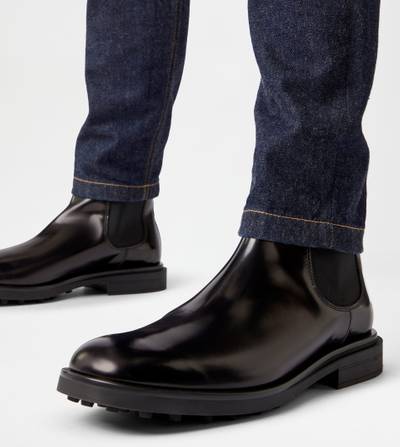 Tod's TOD'S CHELSEA BOOTS IN LEATHER - BLACK outlook