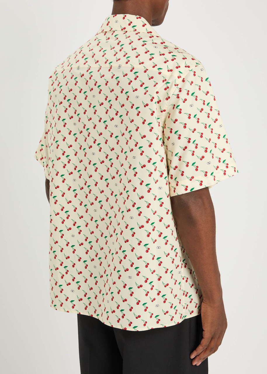 Valentino Garavani Cherryfic Printed Cotton-poplin Shirt - 3