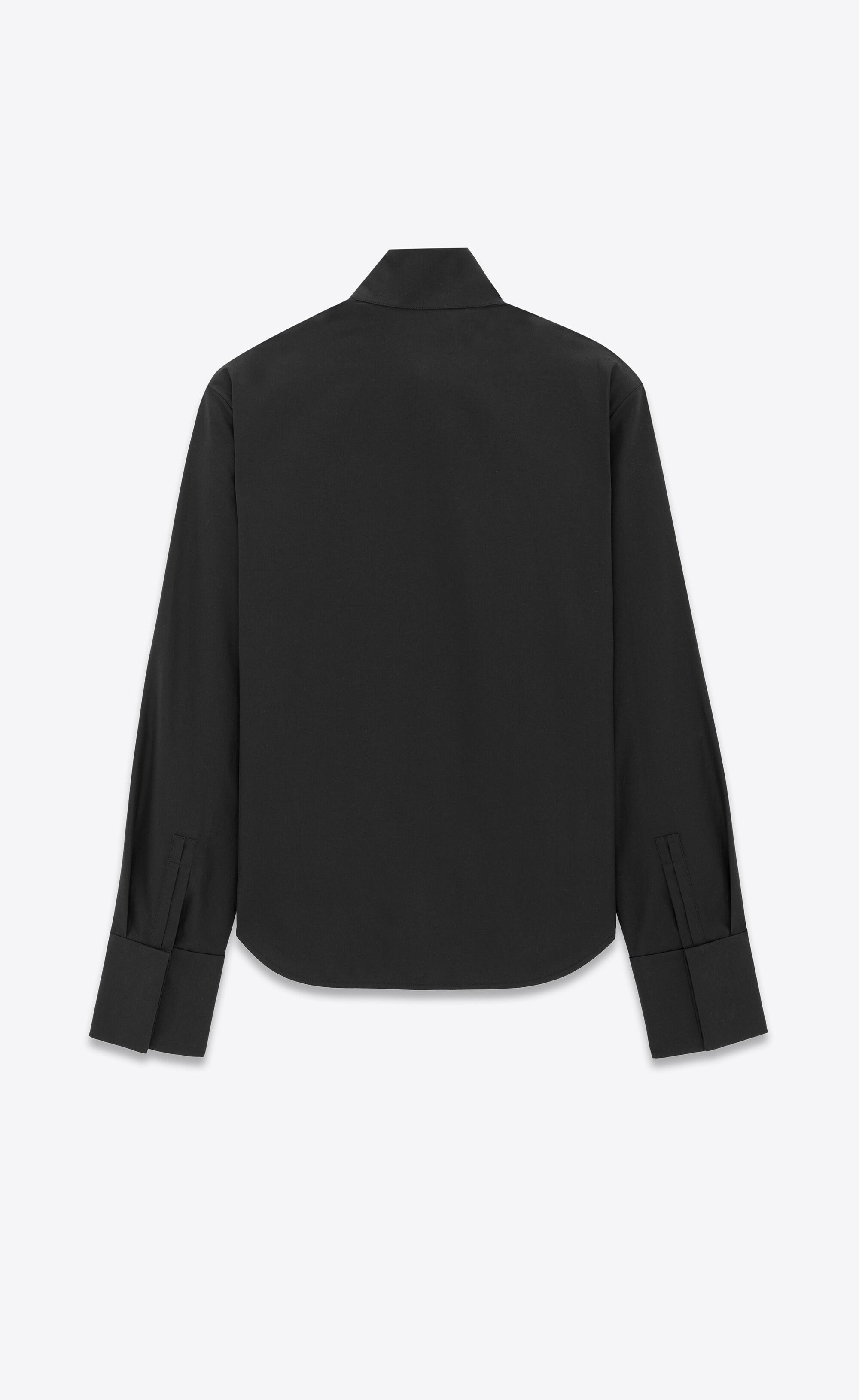 pleated shirt in cotton poplin - 3