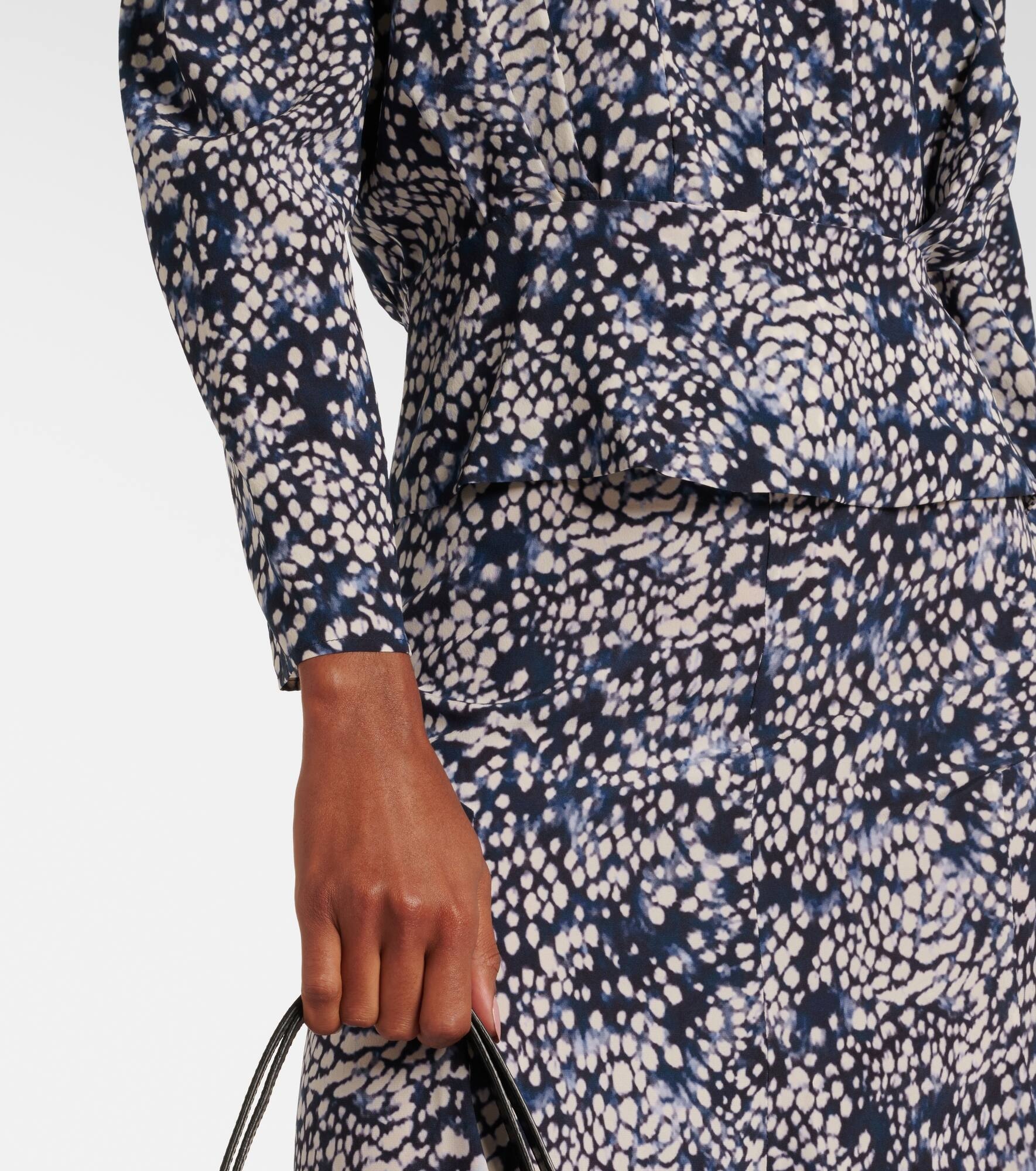 Zarga printed silk-blend blouse - 5