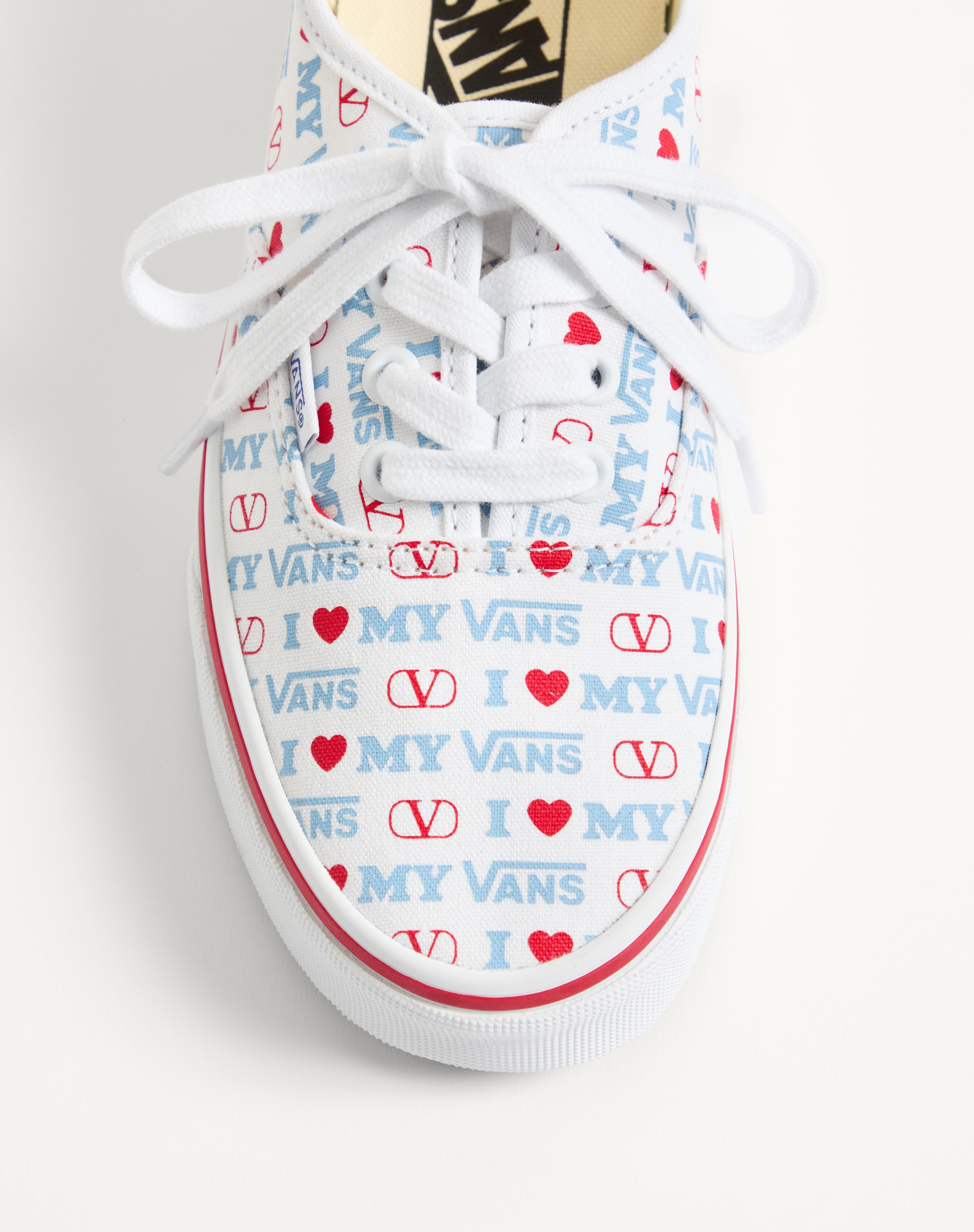 VALENTINO GARAVANI AND VANS LOW-TOP TRAINER IN VALENTINO VANS LOVE PRINT FABRIC - 7