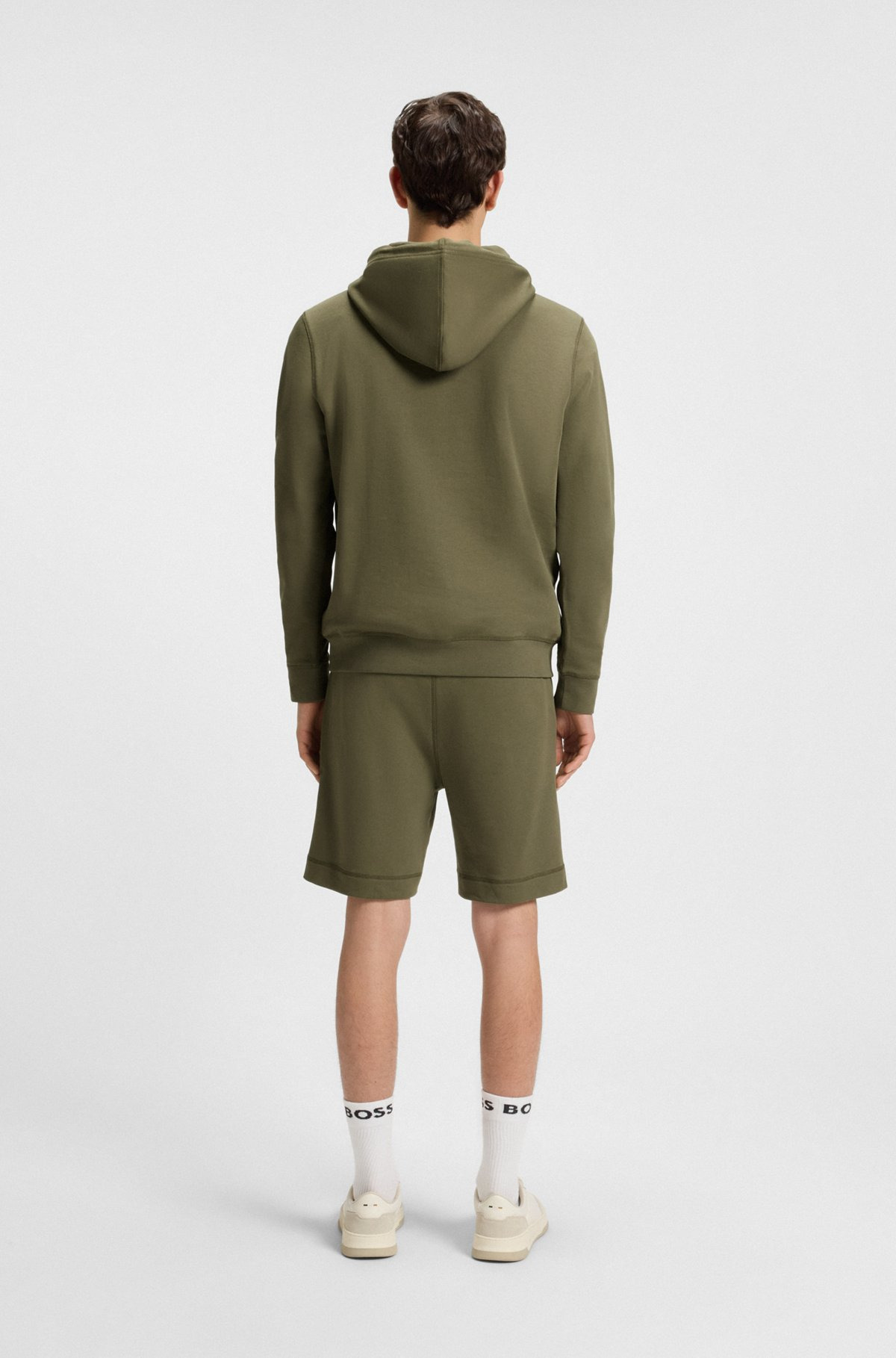 REGULAR-FIT HOODIE IN COTTON TERRY WITH LOGO PATCH - 5